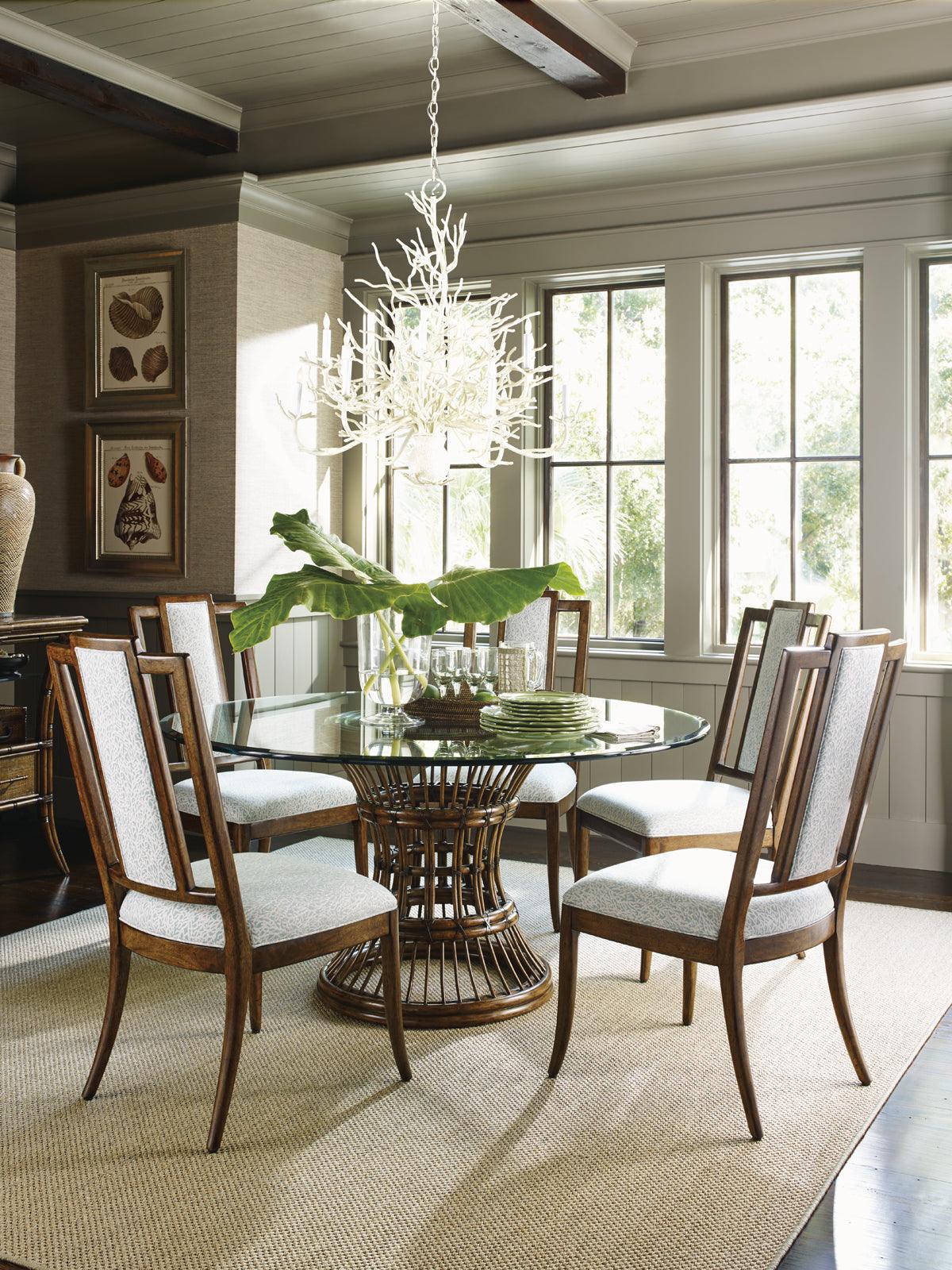 Bali Hai Latitude Dining Table With 60 Inch Glass Top - Remutear