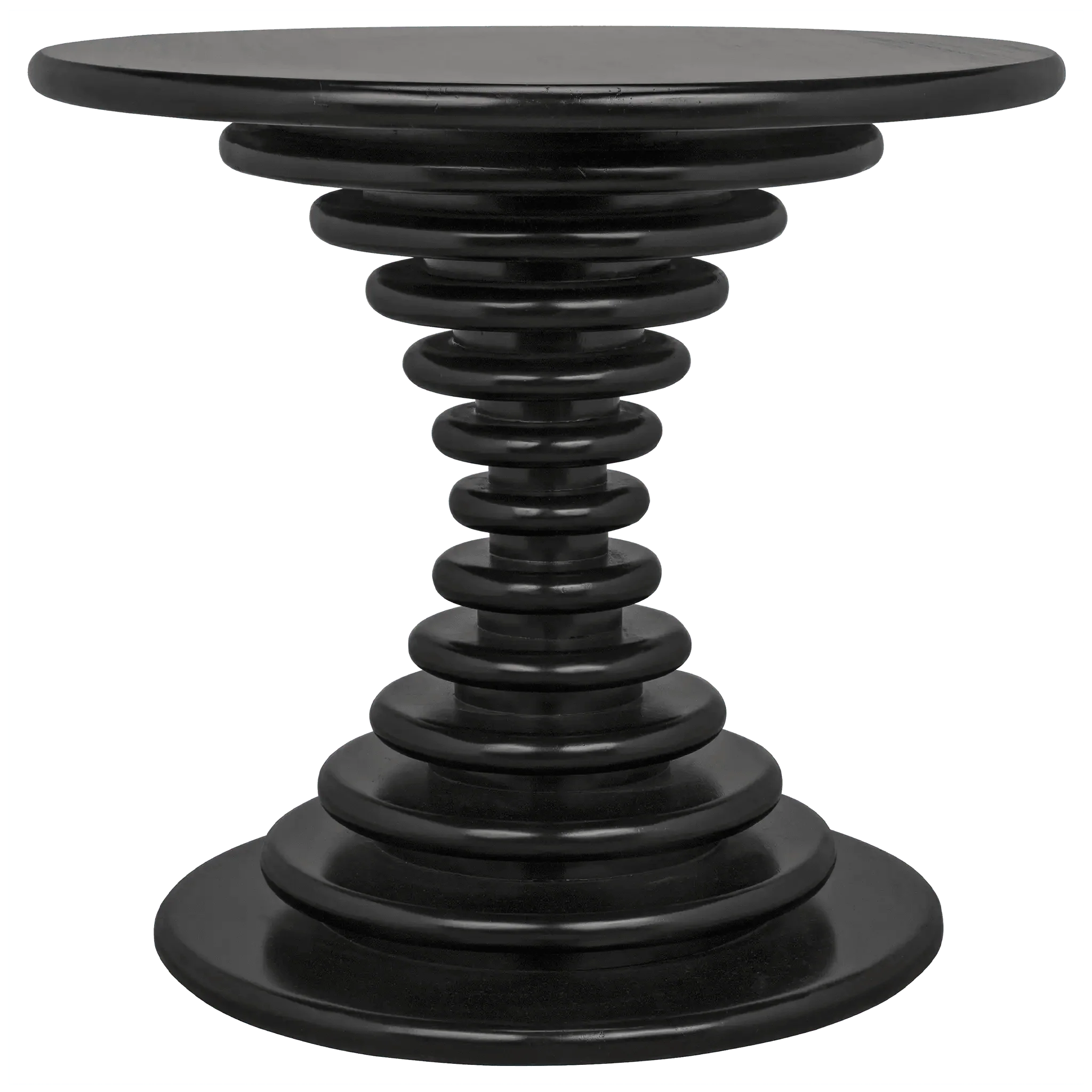 Scheiben Side Table, Hand Rubbed Black - Remutear