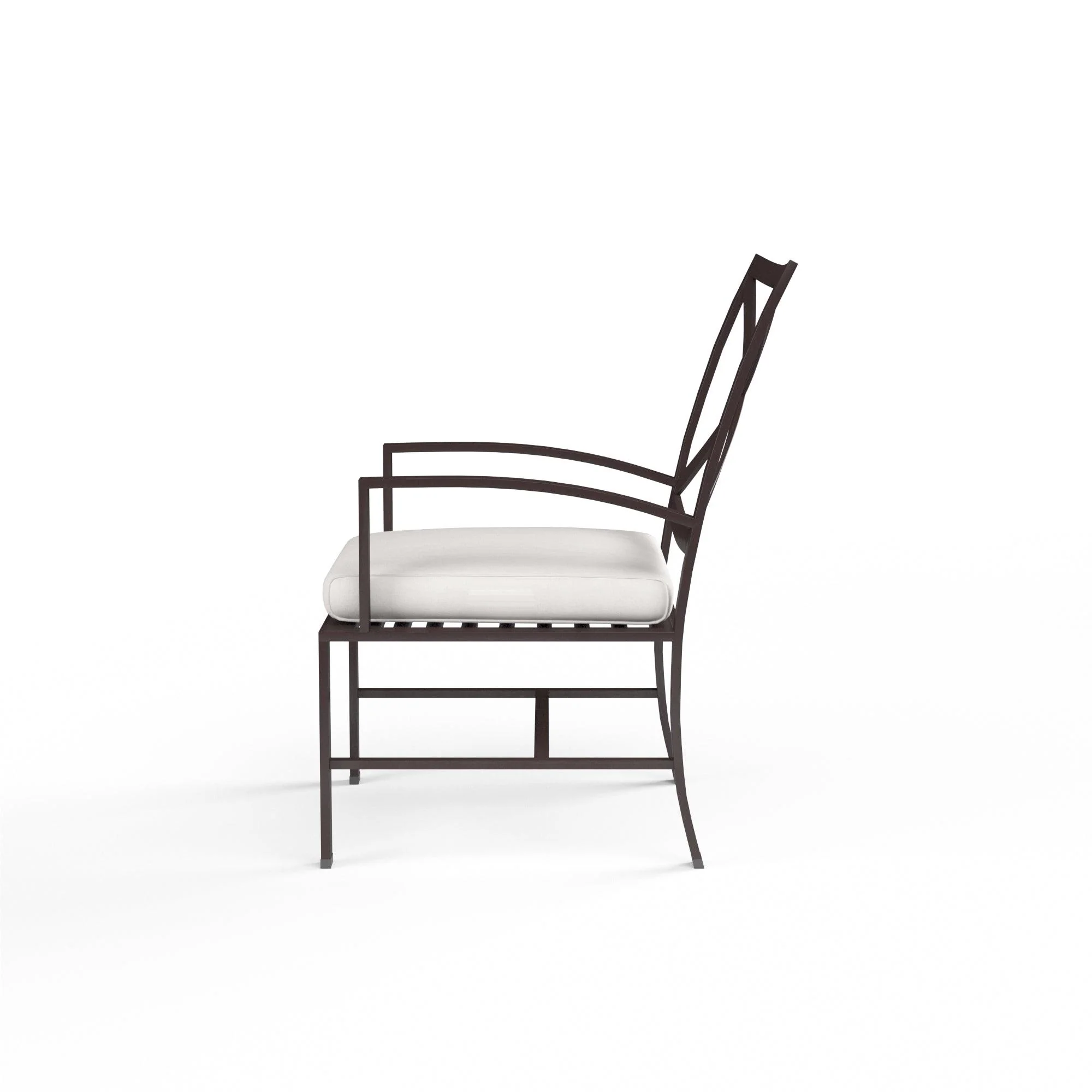 La Jolla Dining Chair in Canvas Flax w/ Self Welt - Remutear