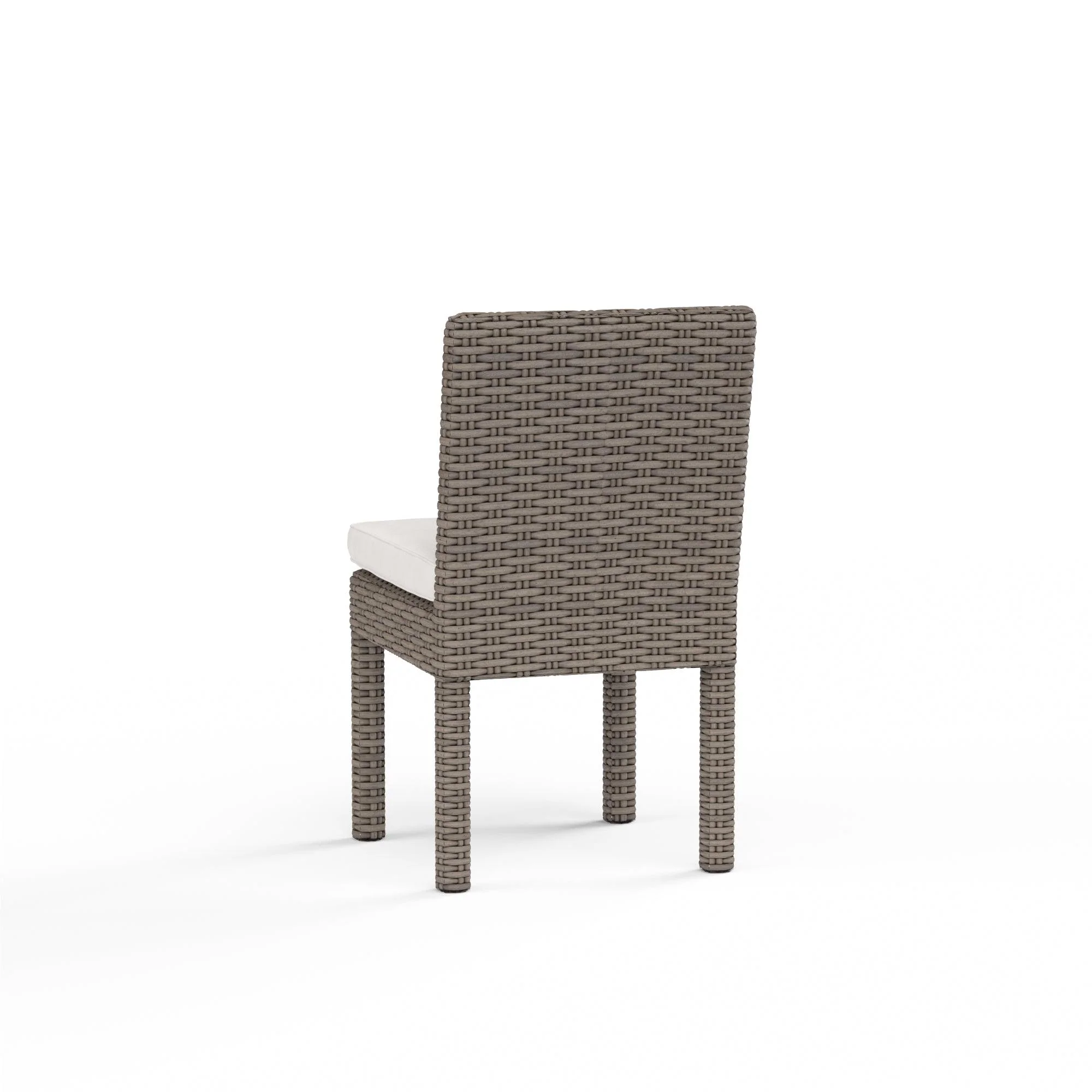 Coronado Armless Dining Chair in Canvas Flax w/ Self Welt - Remutear