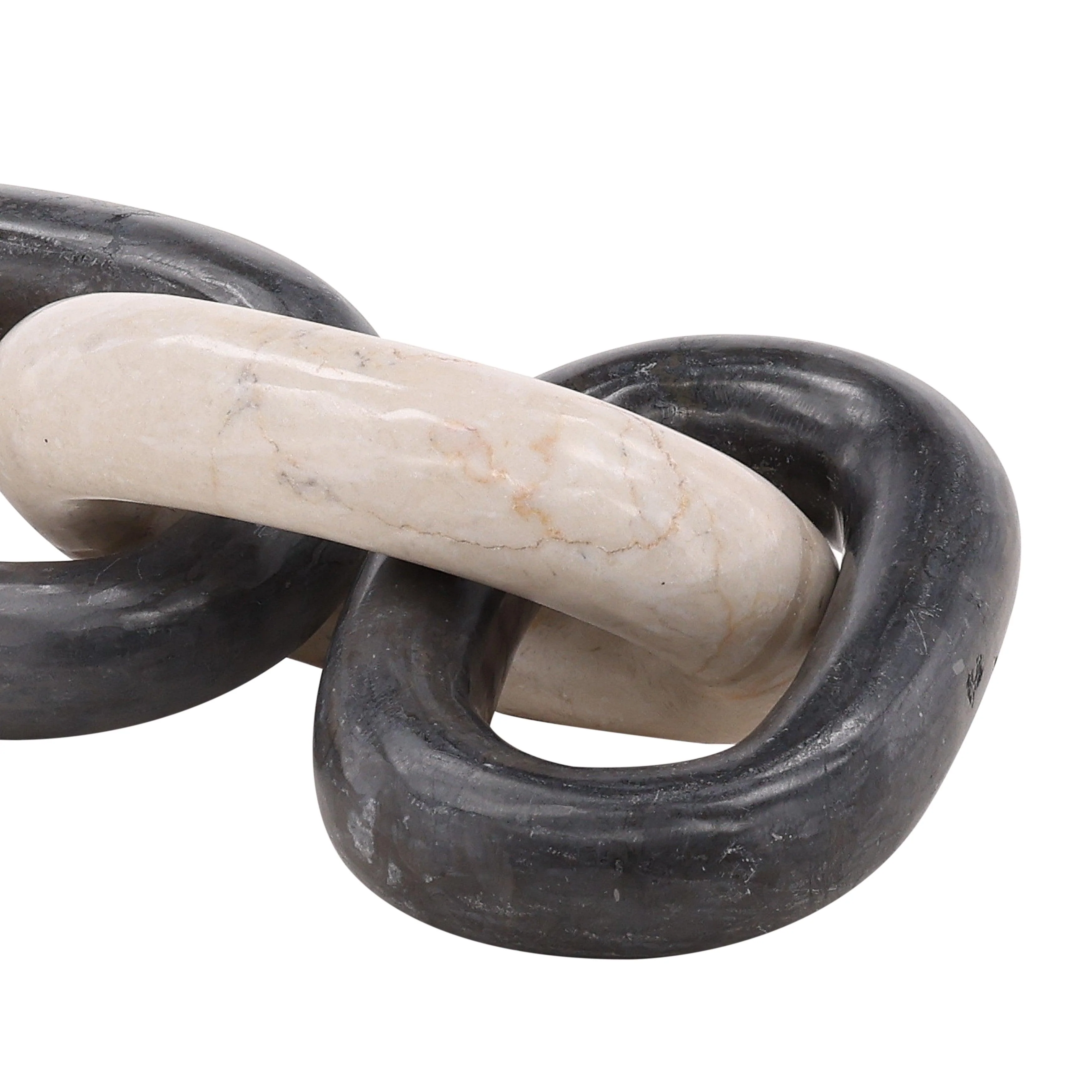 Yaron Chain Link Cream Black - Remutear