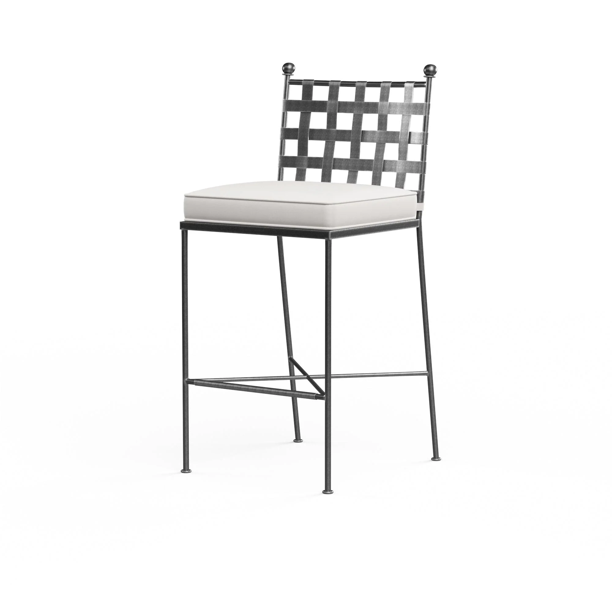 Provence Barstool in Canvas Flax w/ Self Welt - Remutear