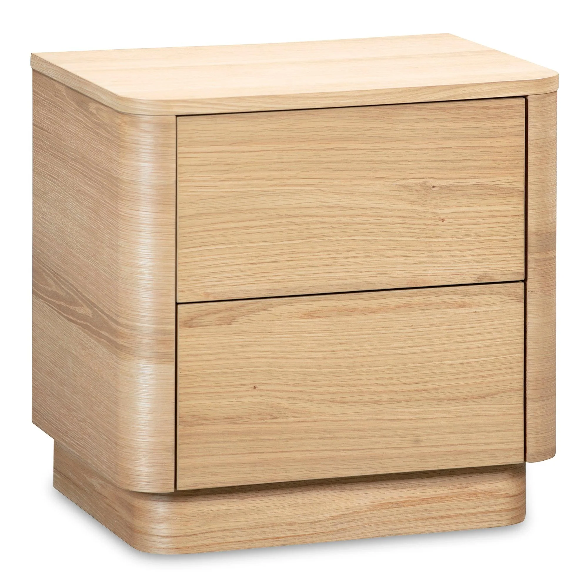 Round Off Tall Nightstand Oak - Remutear