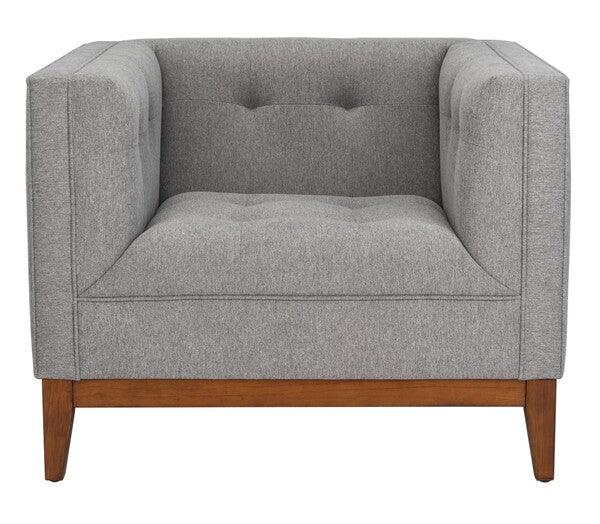 Garnet Linen Tufted Arm Chair - Remutear
