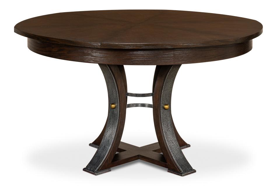 Tower Jupe Dining Table - Med Burnt Brown - Remutear