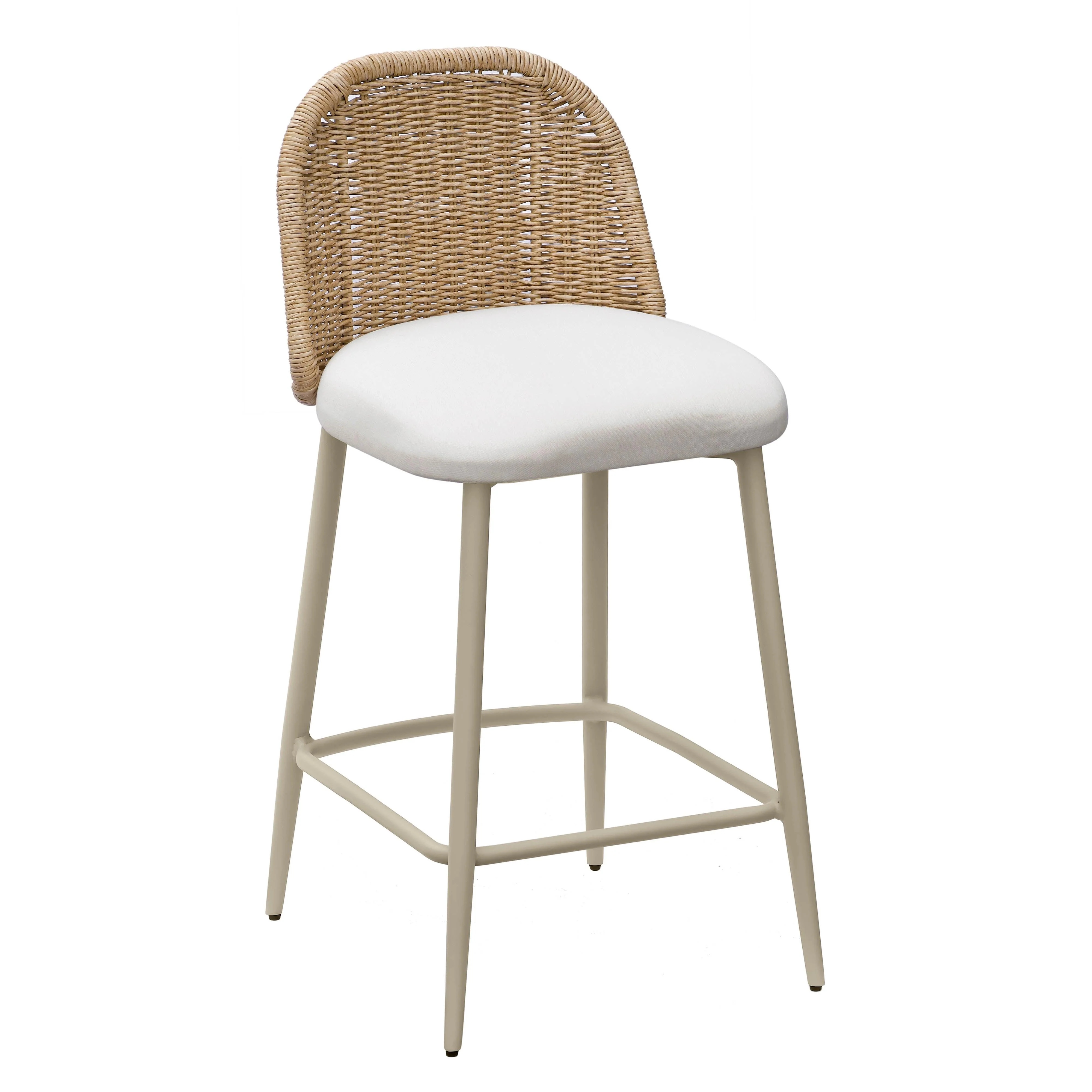 Alexa Cream Outdoor Counter Stool - Remutear