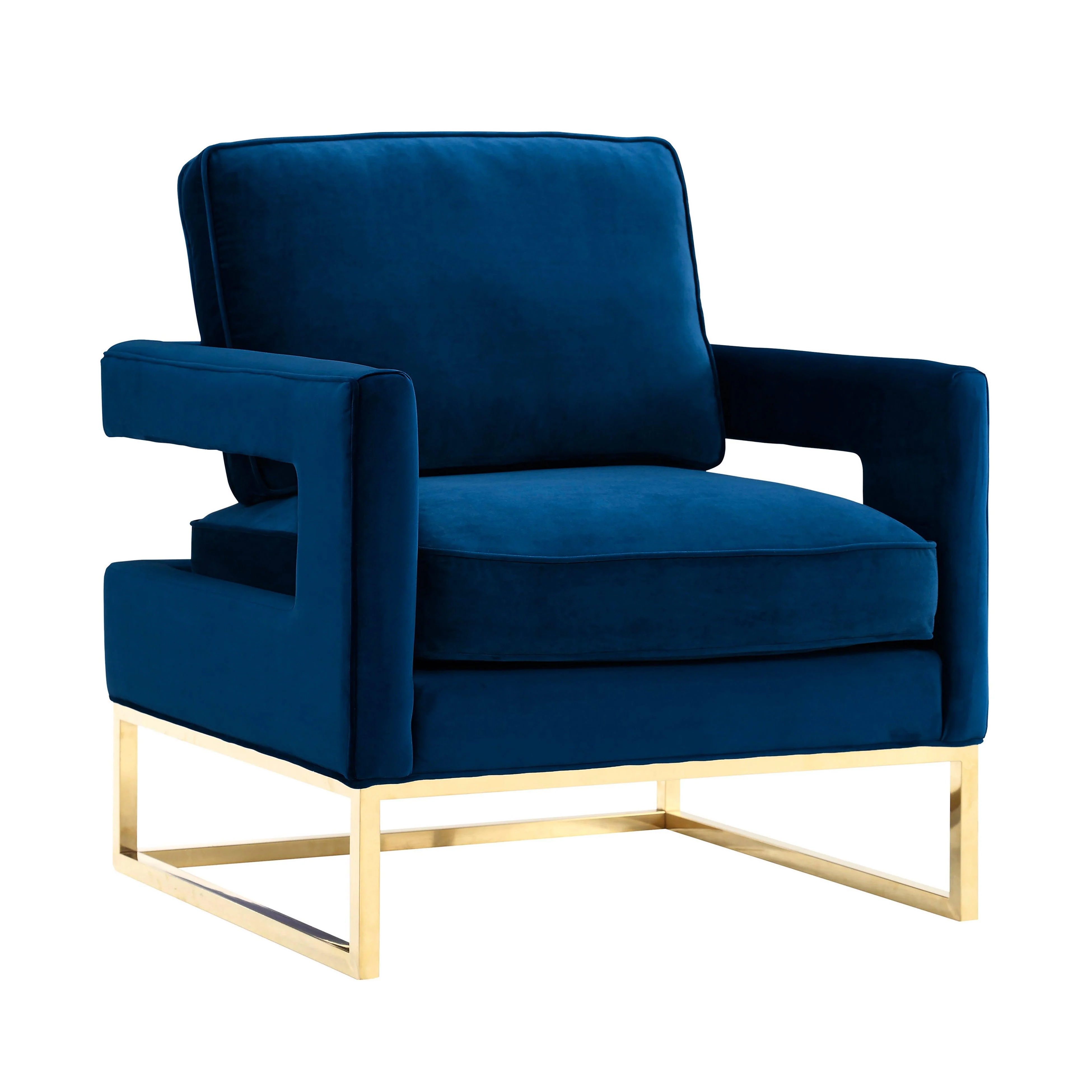 Avery Navy Velvet Chair - Remutear