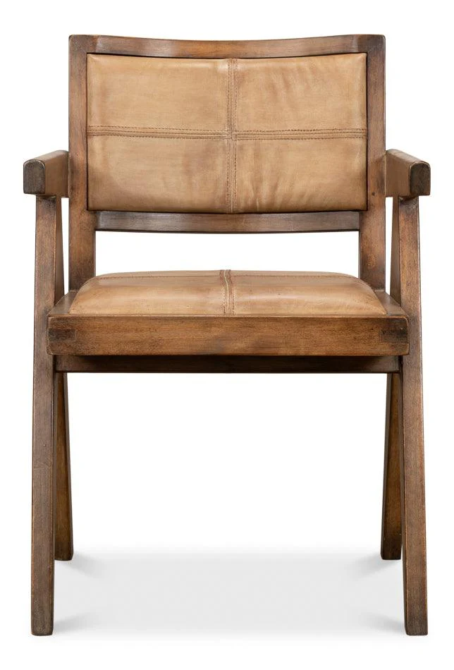Angus Chair - Brown W/Brown Leather - Remutear