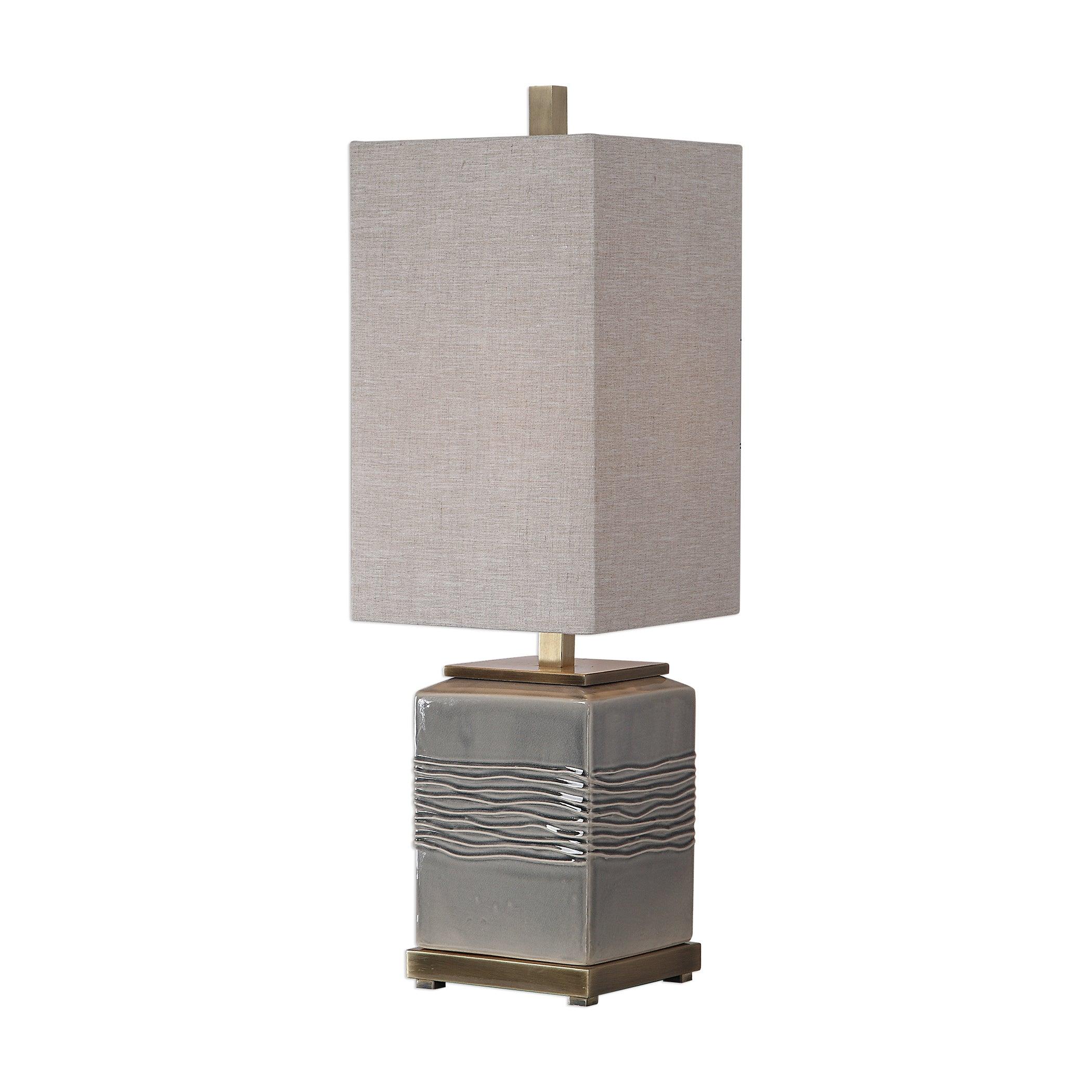 Covey Gray Glaze Buffet Lamp - Remutear