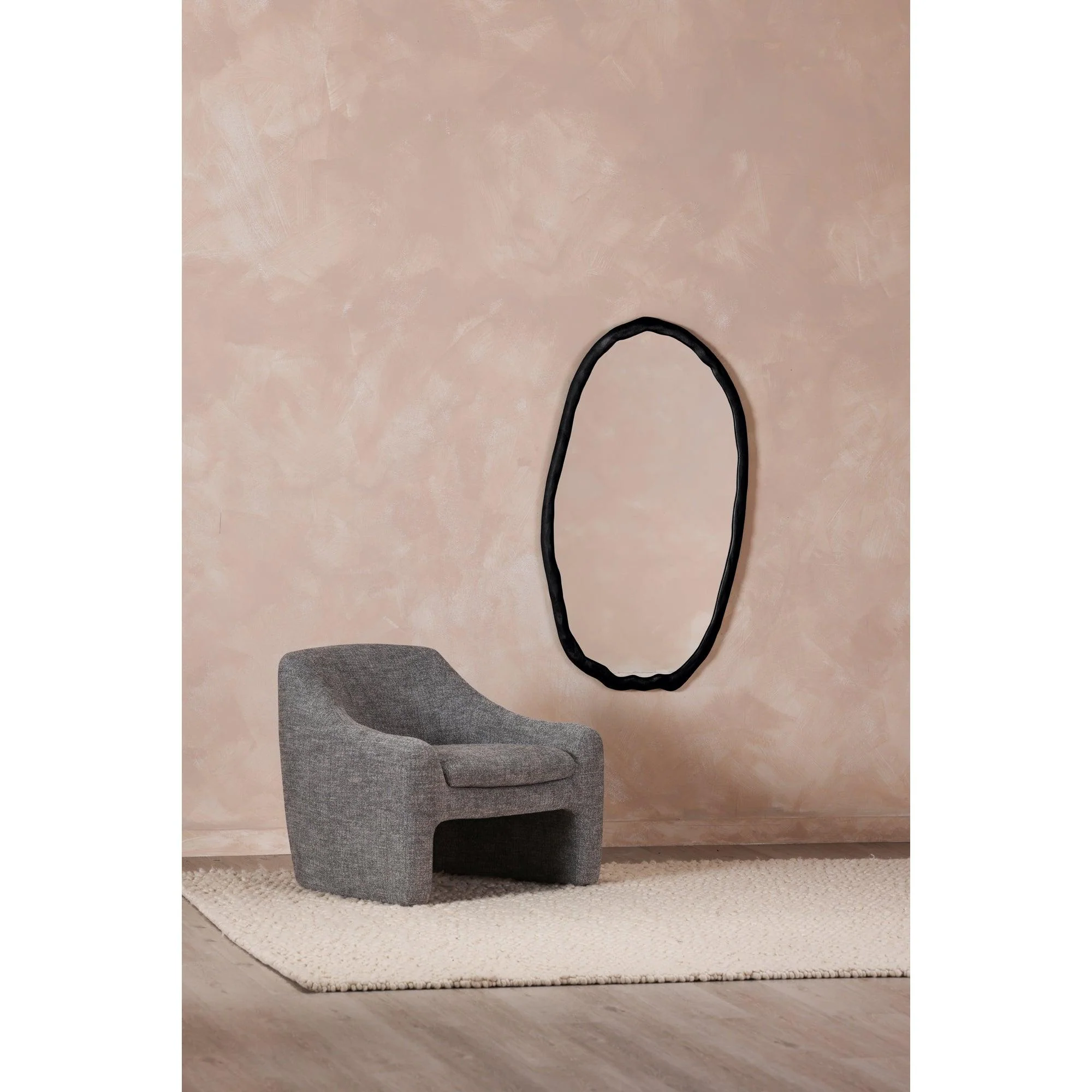 Foundry Mirror Oval Black - Remutear