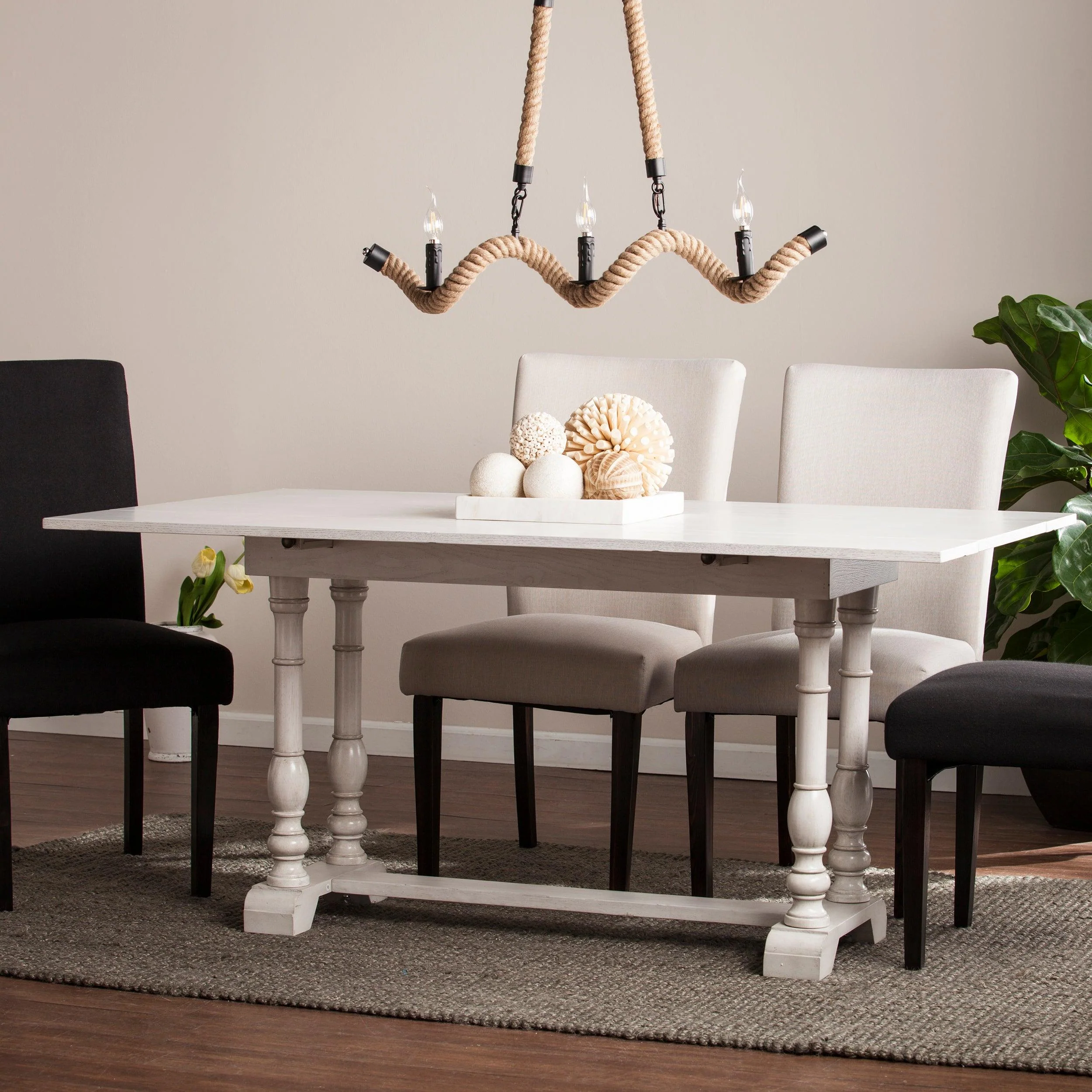Edenderry Farmhouse Folding Trestle Console to Dining Table - Remutear