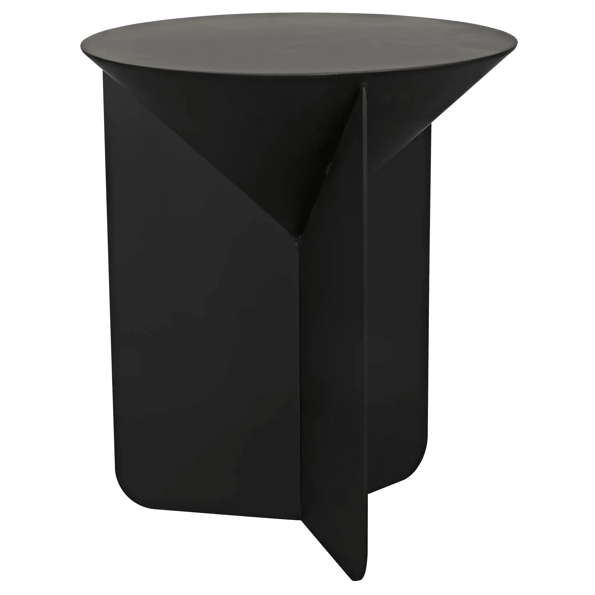Lora Side Table, Black Steel - Remutear