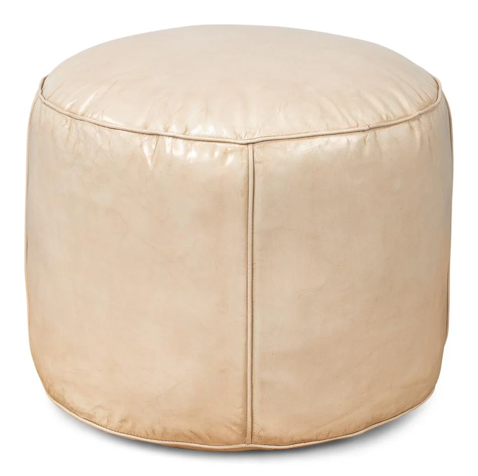 Soccerball Stool - Taupe Leather - Remutear