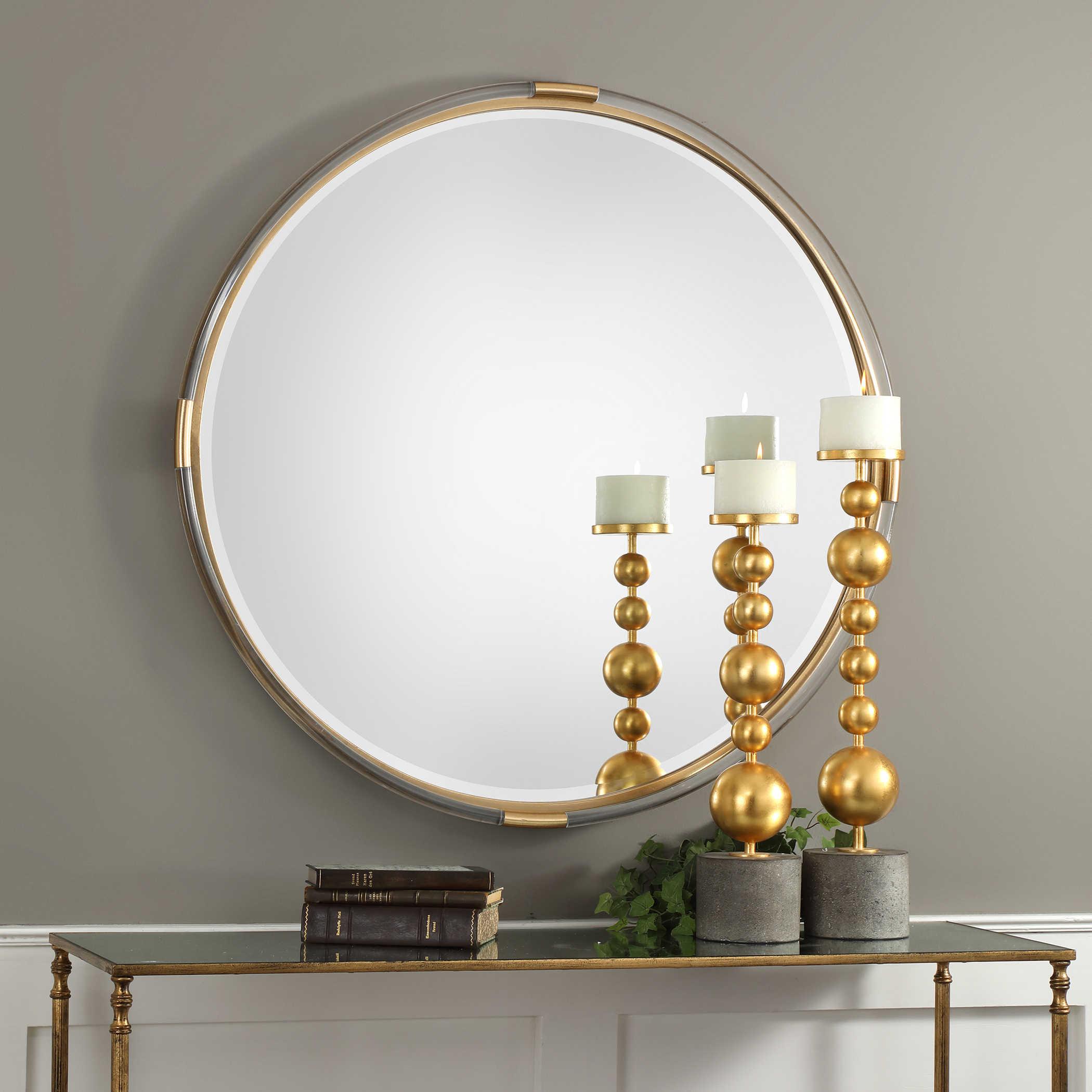 MACKAI ROUND GOLD MIRROR - Remutear