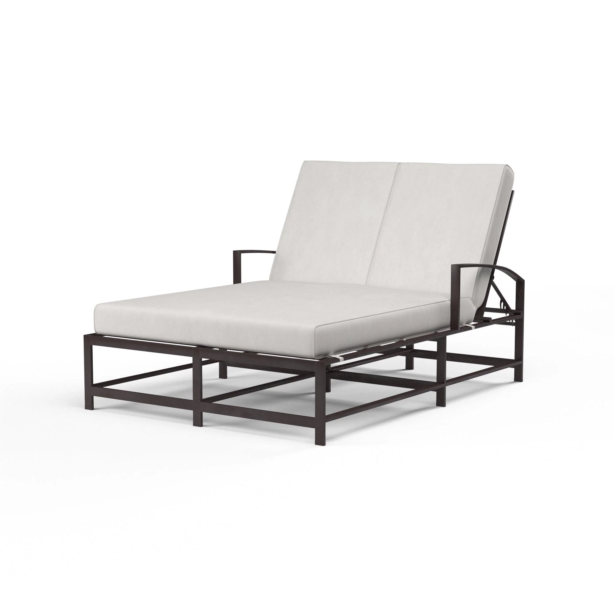 La Jolla Double Chaise in Canvas Flax w/ Self Welt - Remutear