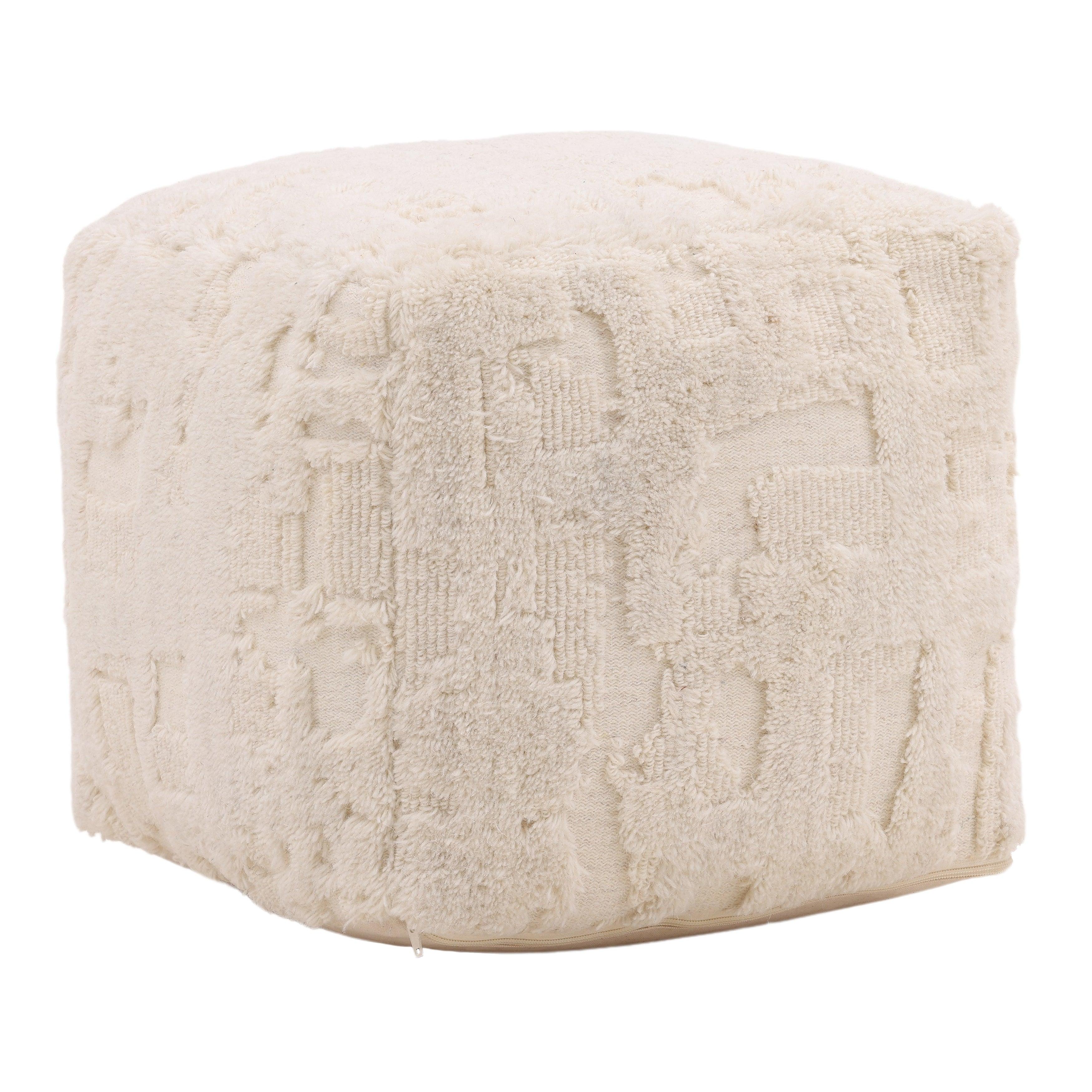 Hiver Pouf Ivory - Remutear
