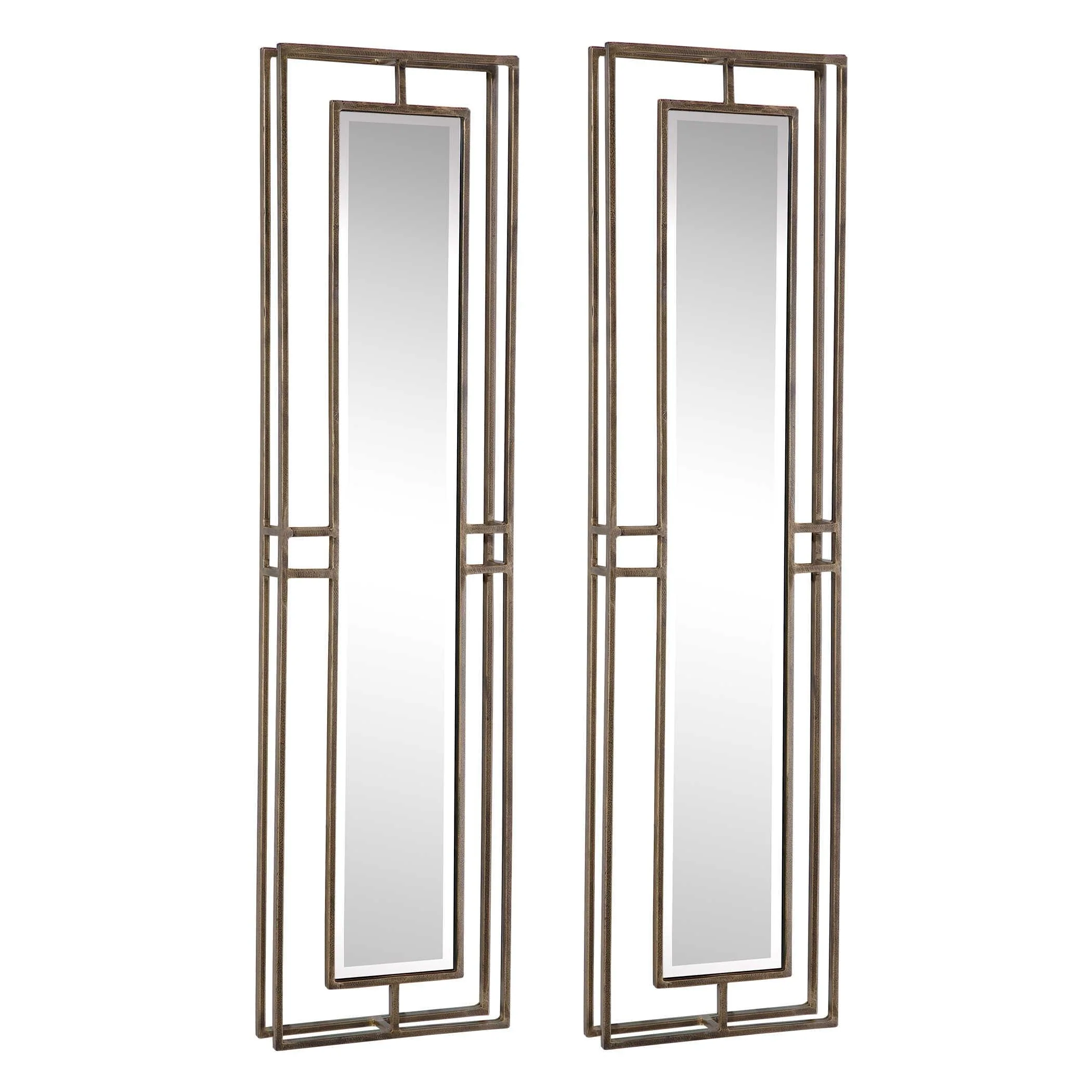 RUTLEDGE GOLD MIRRORS, SET OF 2 - Remutear