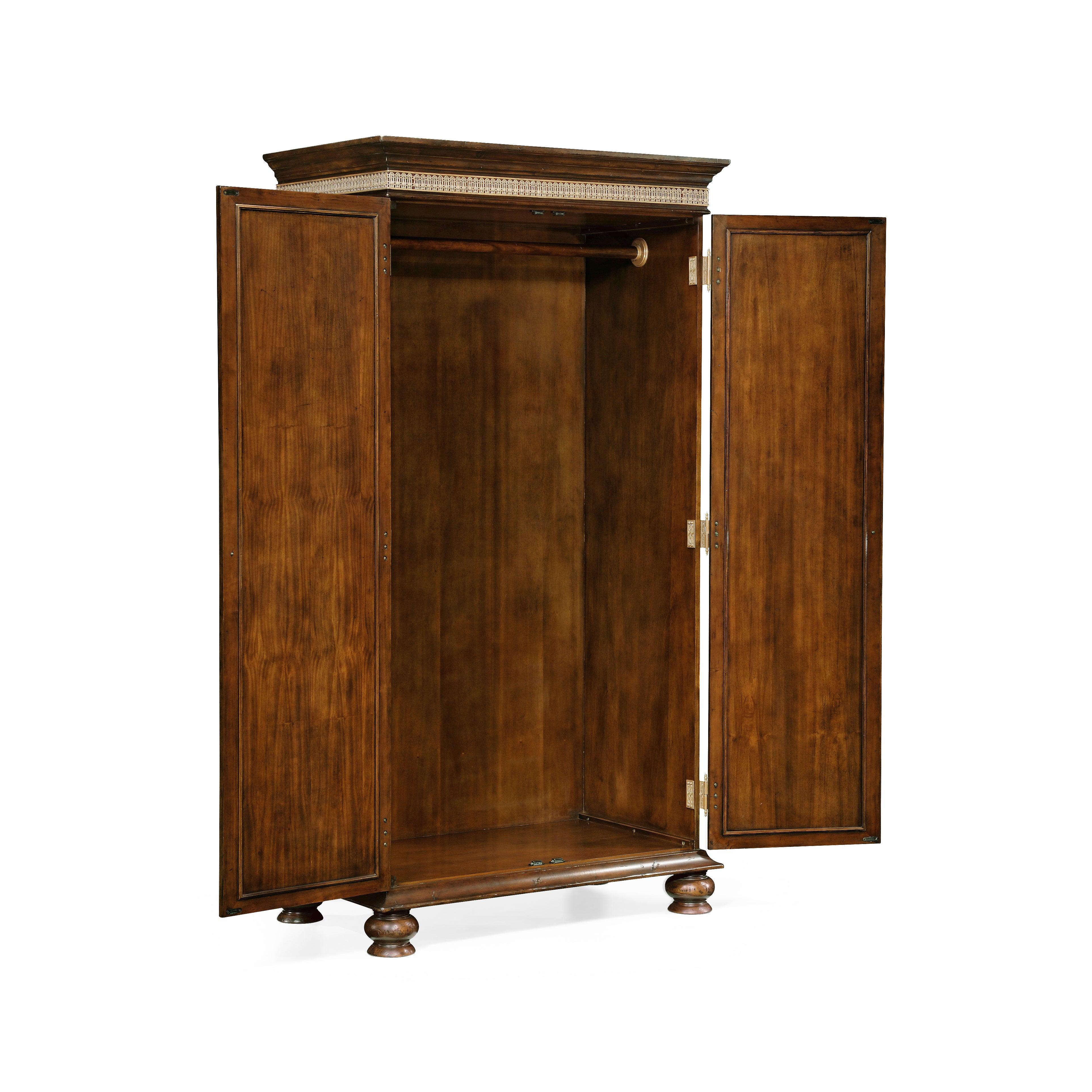 Country Farmhouse Gentleman's Mahogany Wardrobe - Remutear
