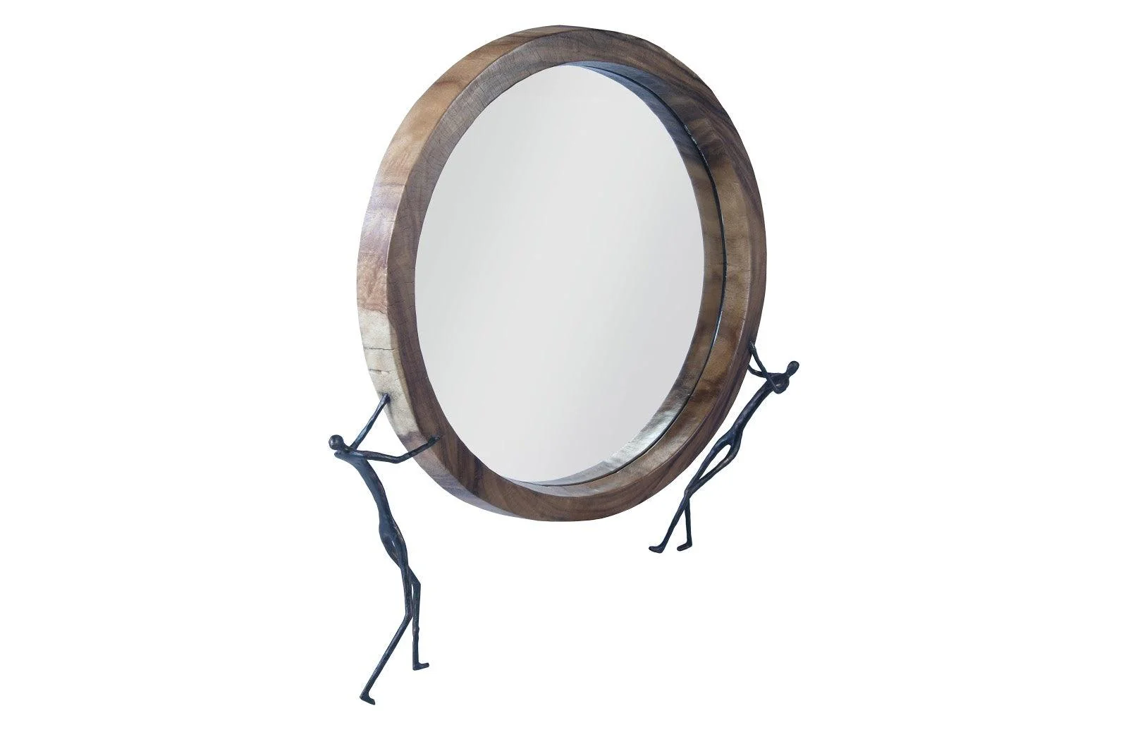 Atlas Mirror, Chamcha Wood, Natural, Metal - Remutear