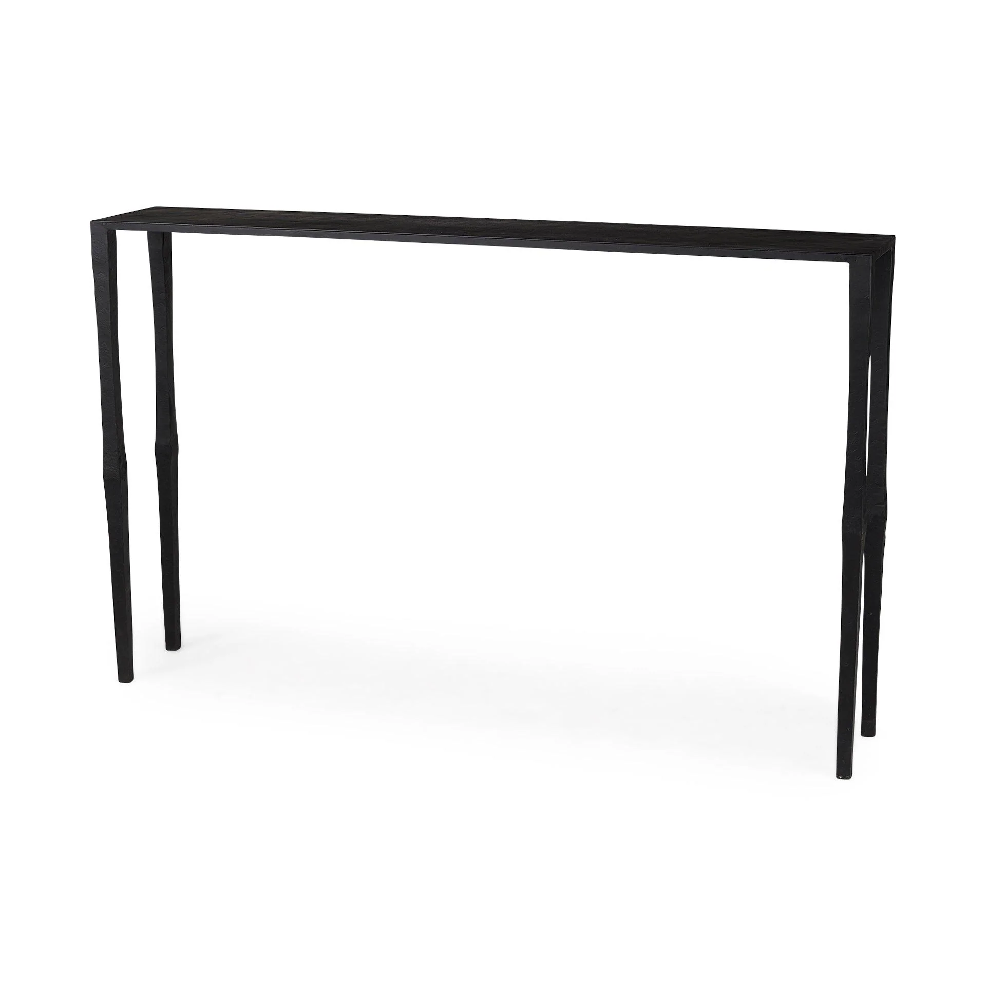 Timothy  48.0 X 8.0 X 30.0 Ebony Black Iron Console Table - Remutear