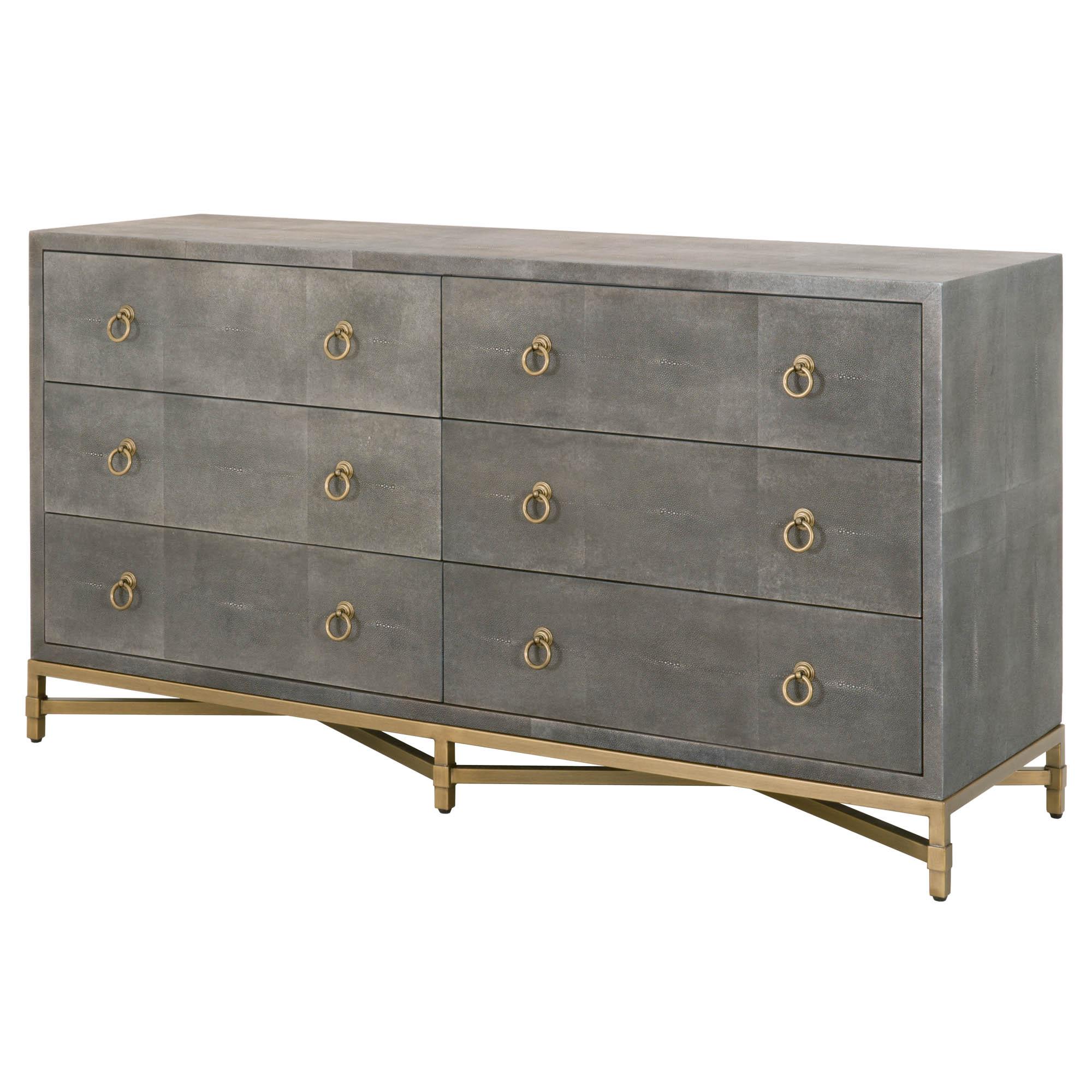 Strand Shagreen 6-Drawer Double Dresser - Remutear