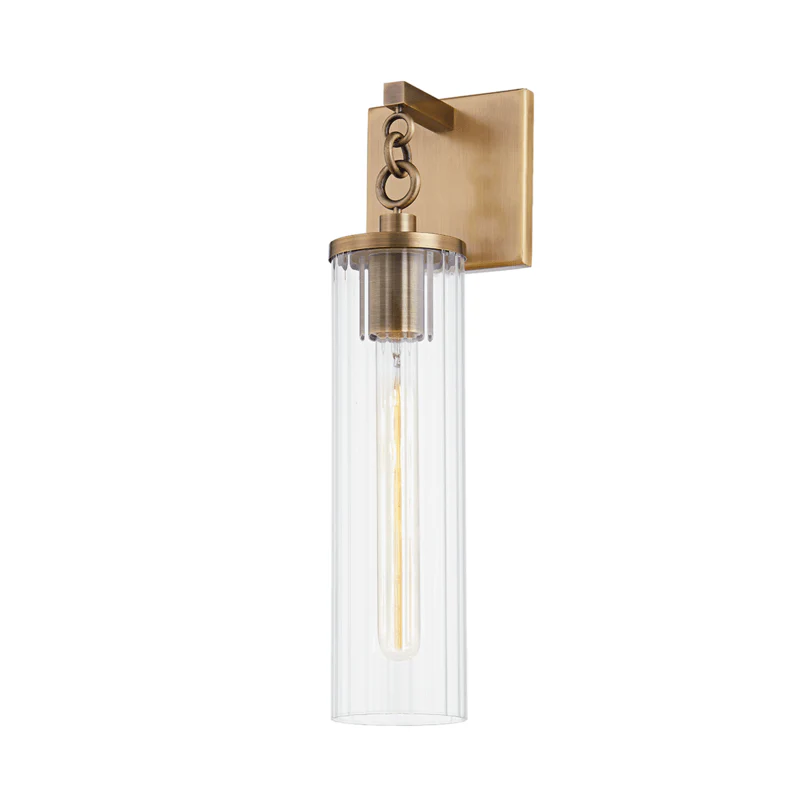 YUCCA 1 LIGHT LARGE EXTERIOR WALL SCONCE - Remutear