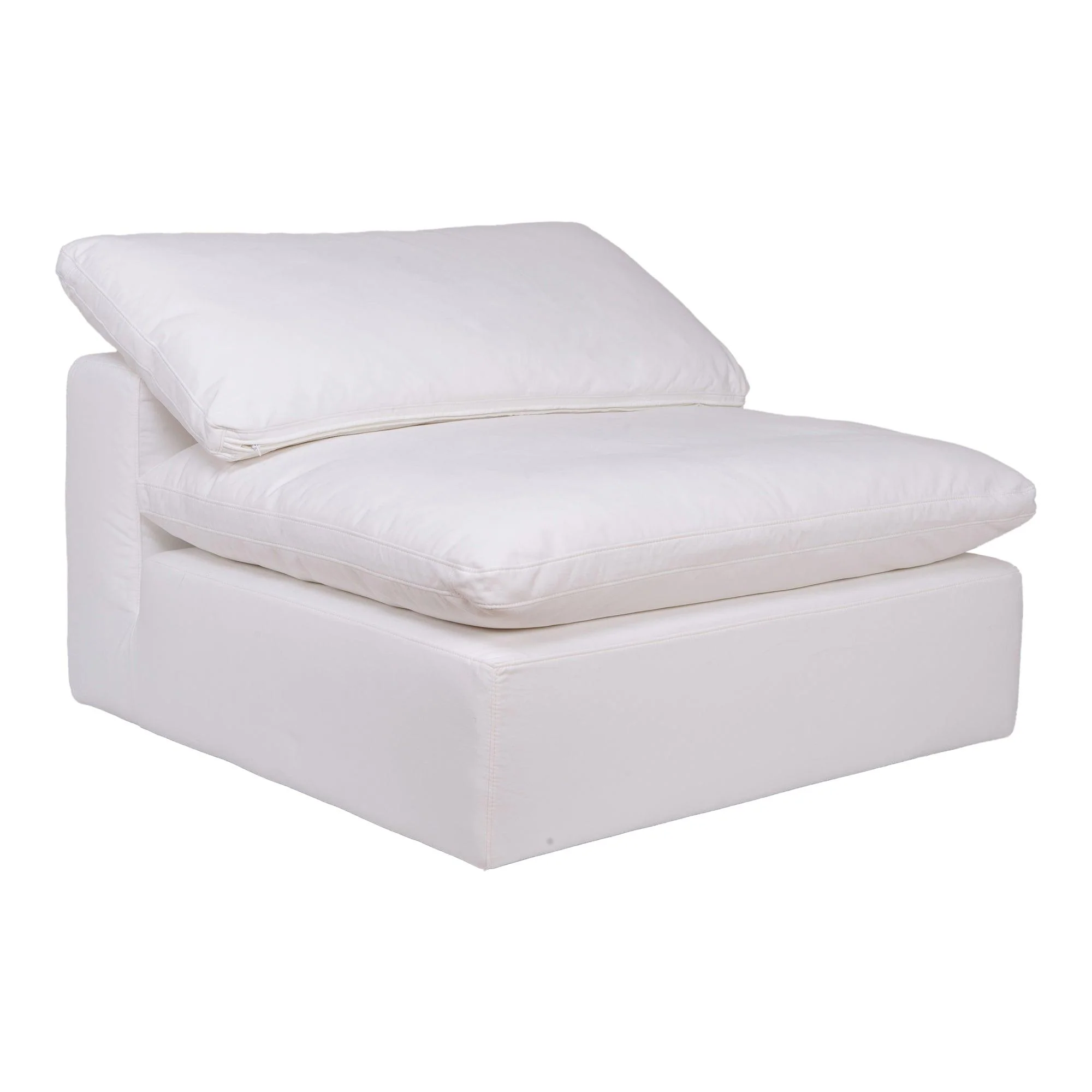 Clay Slipper Chair Performance Fabric White - Remutear