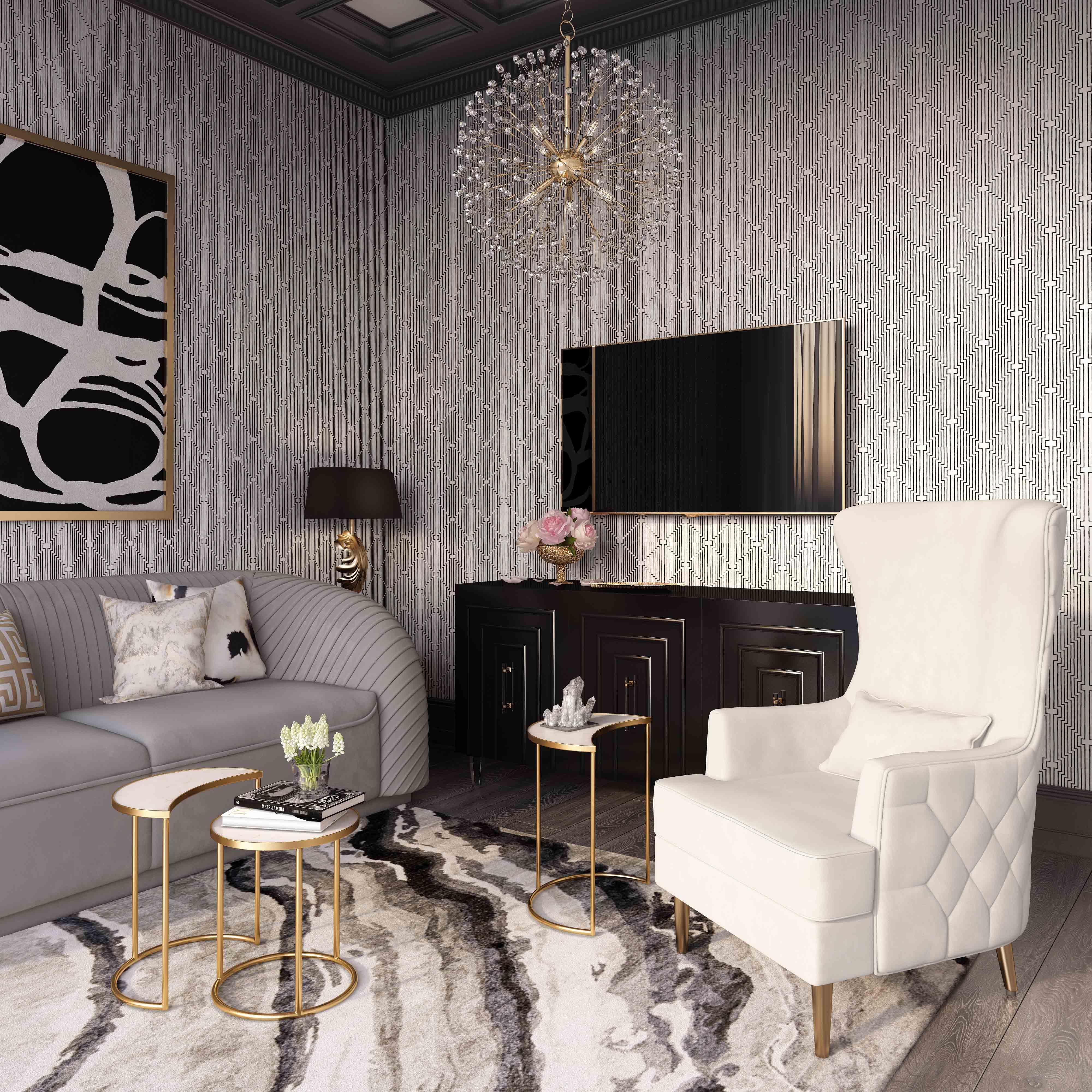 Alina Cream Tall Tufted Back Chair - Remutear