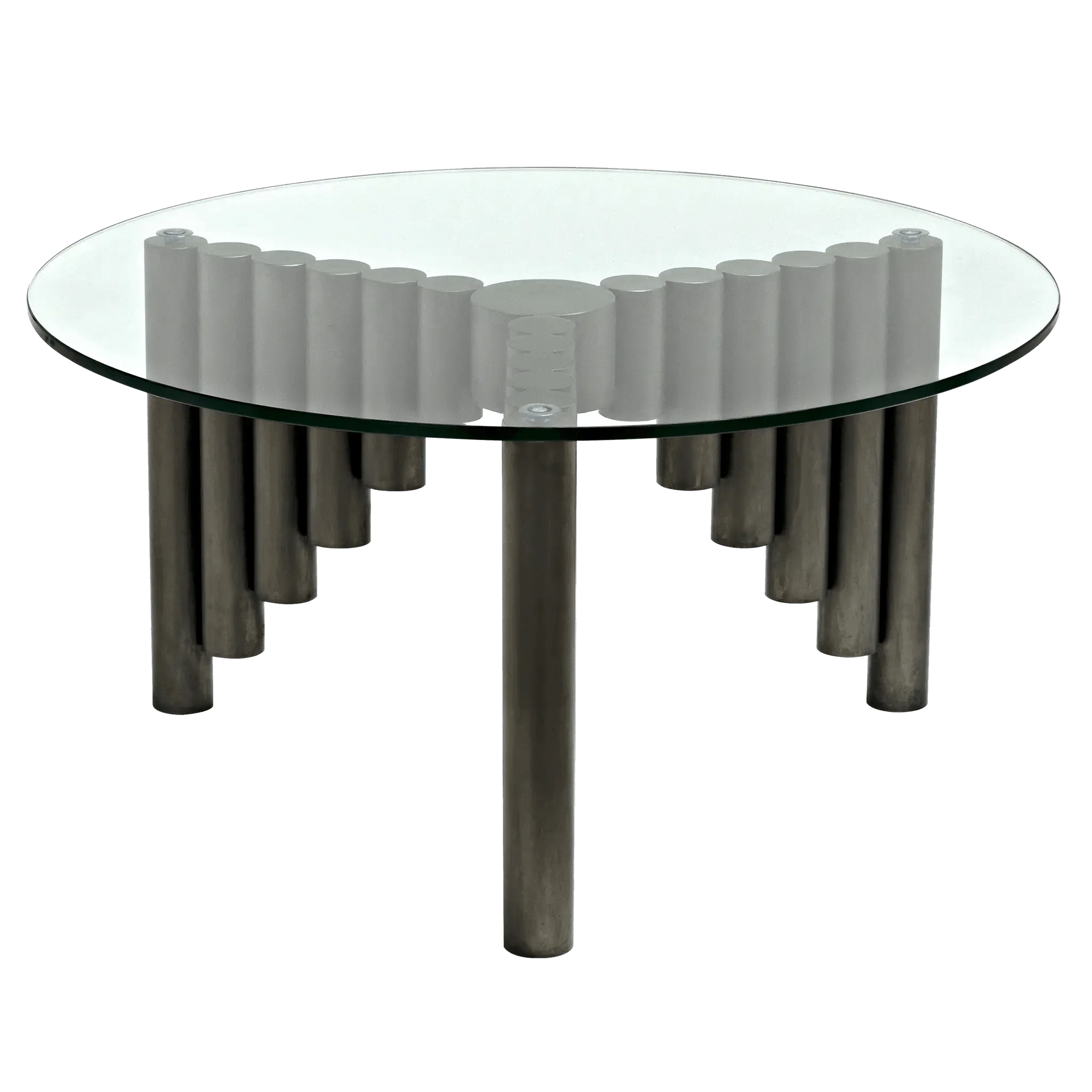 Organum Coffee Table, Gun Metal Finish - Remutear