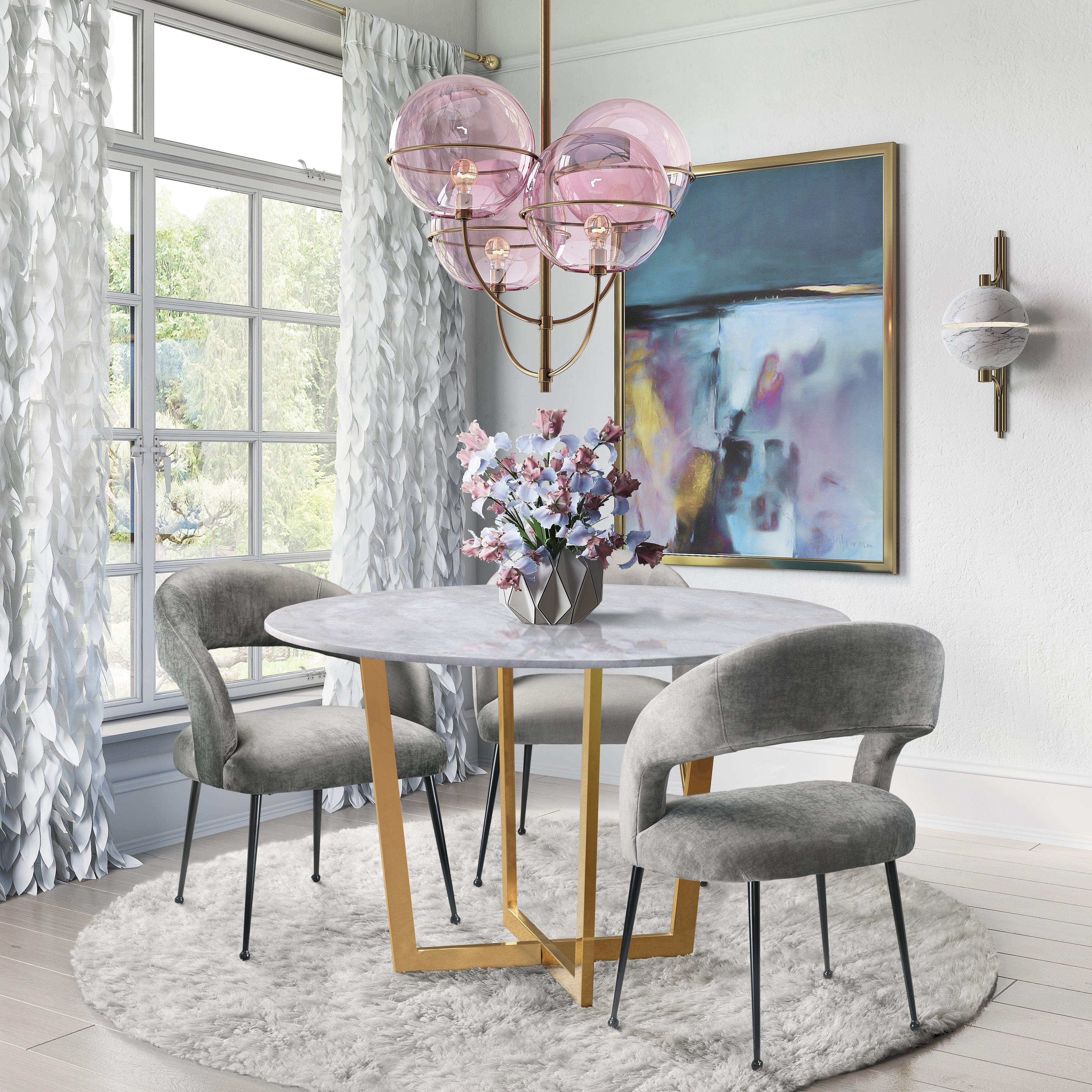 Rocco Slub Grey Dining Chair - Remutear