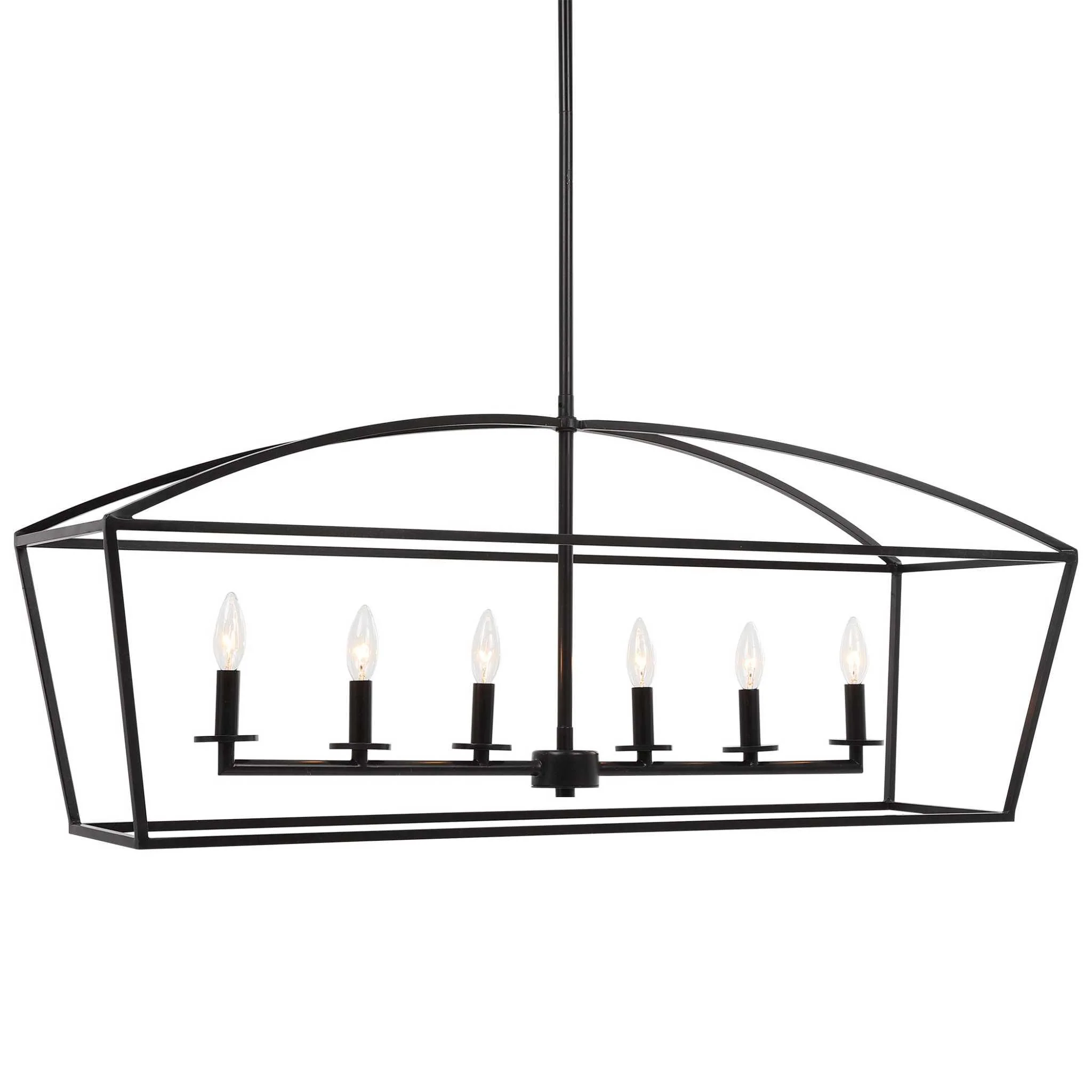 CLAYTON 6 LIGHT LINEAR CHANDELIER - Remutear