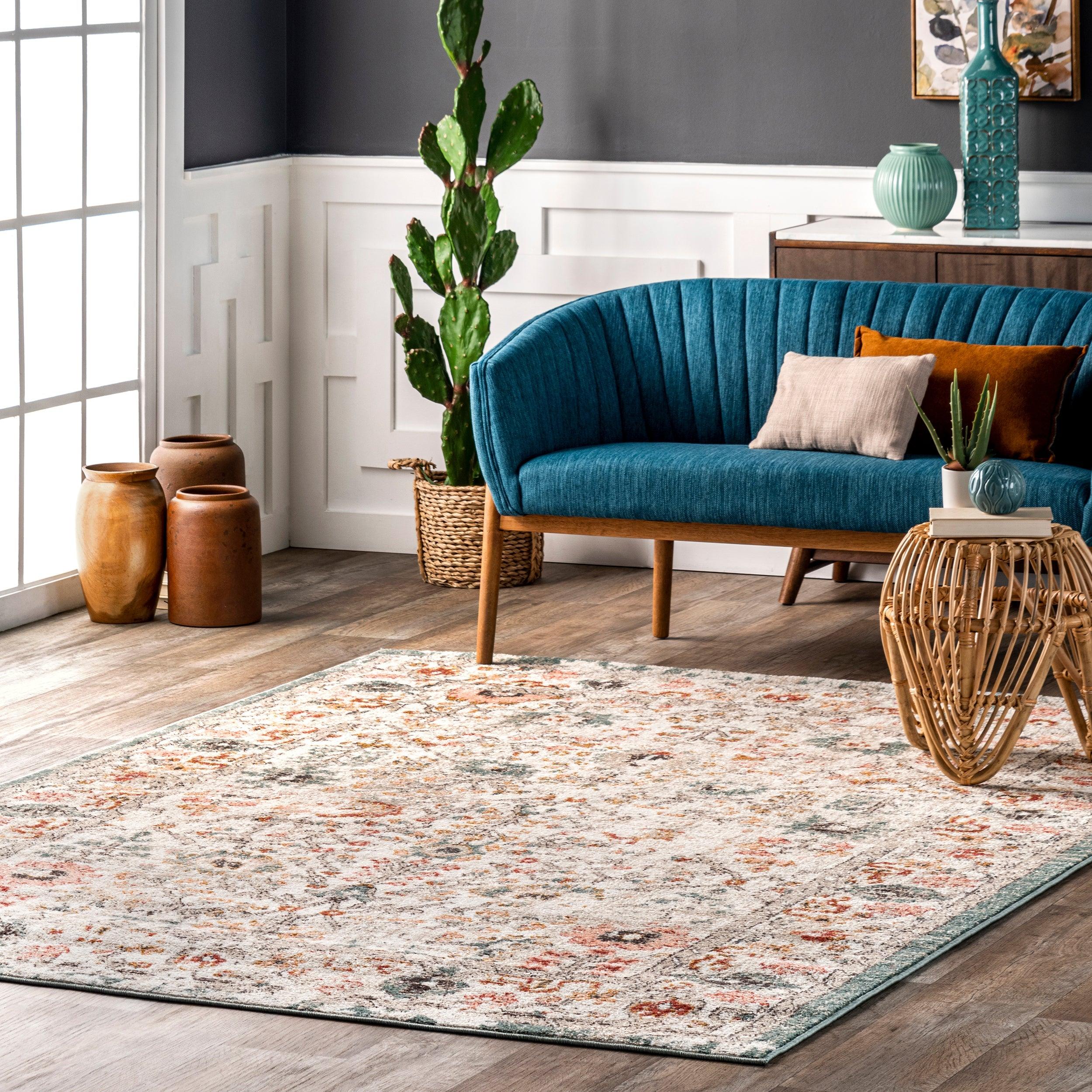Lenore Vintage Floral Area Rug - Remutear