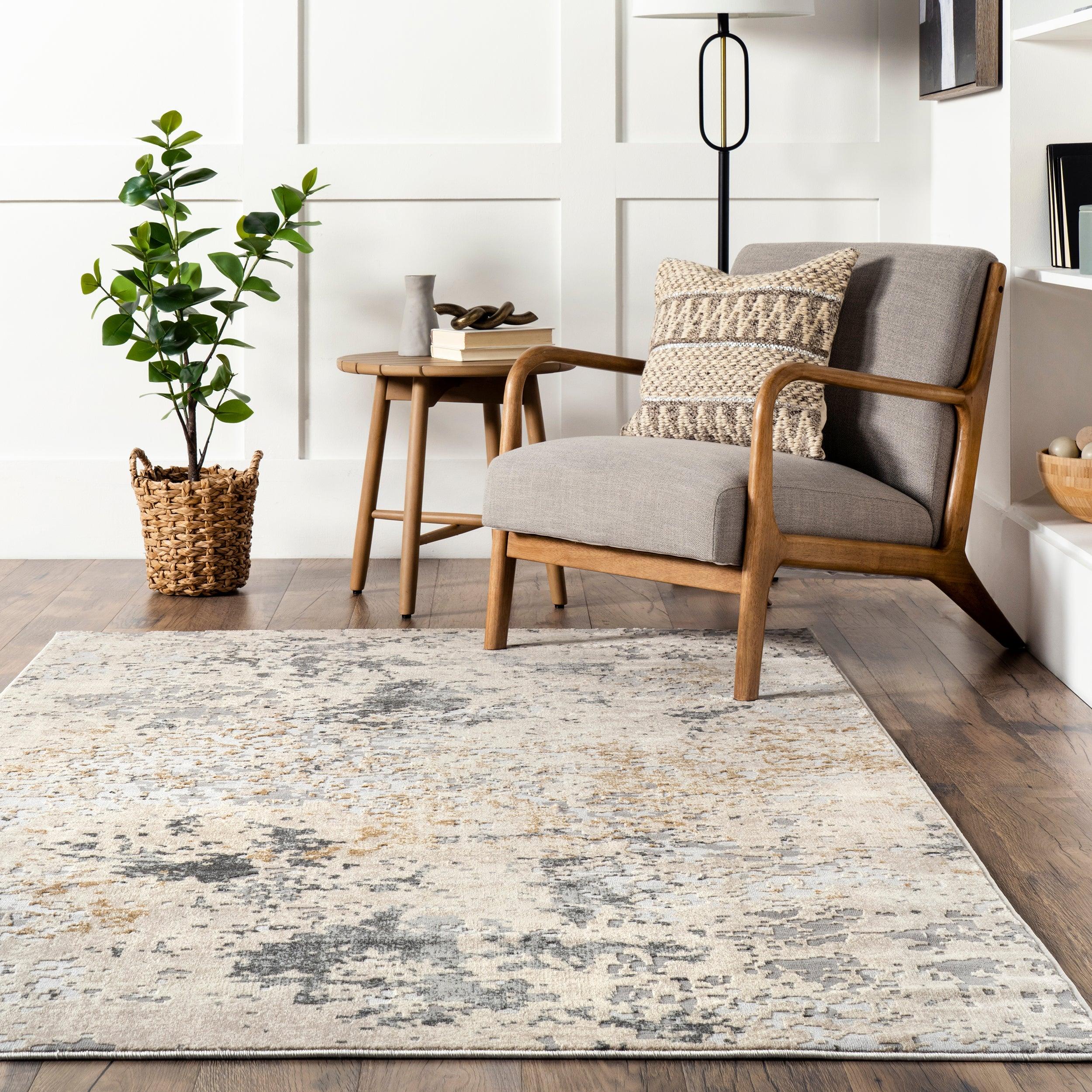 Chastin Modern Abstract Area Rug - Remutear