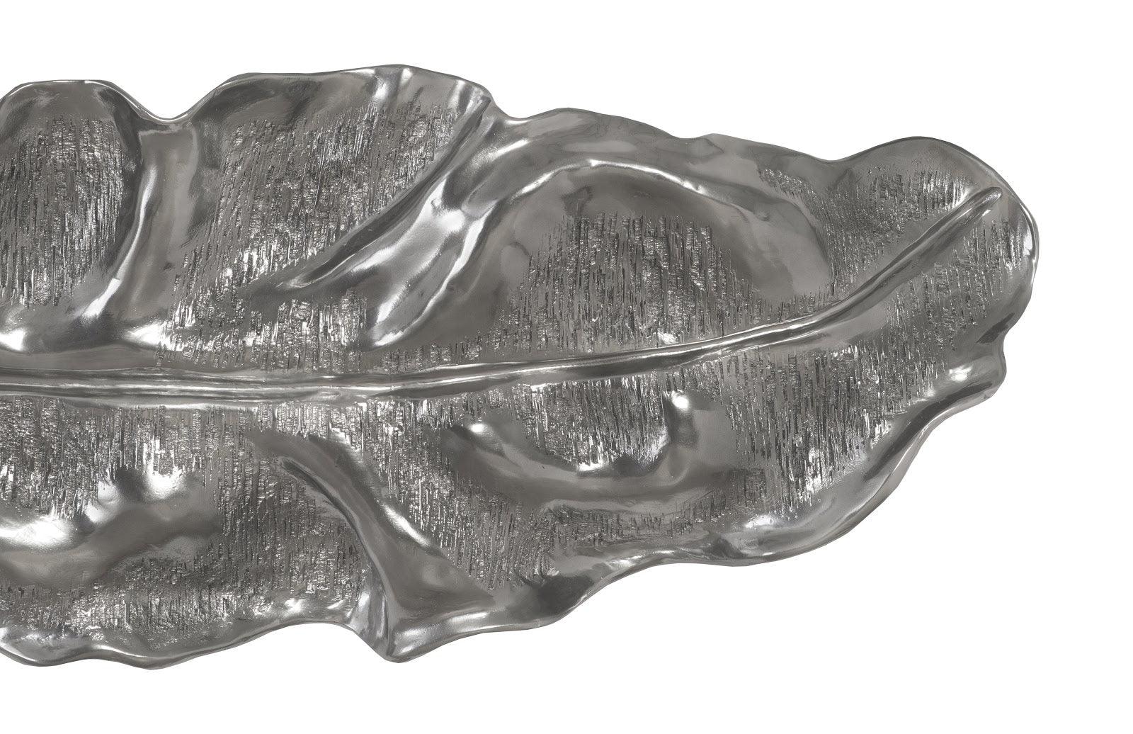 Petiole Wall Leaf, Liquid Silver, Colossal, Version A - Remutear