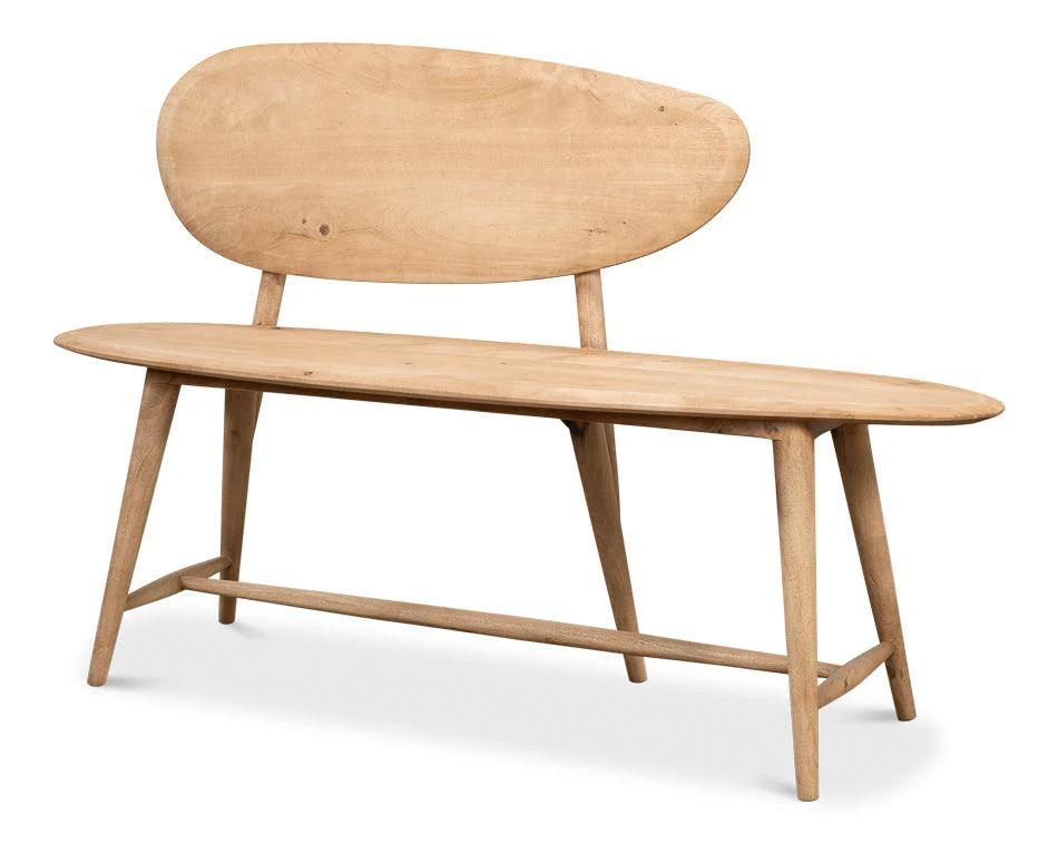 Pebble Bench (1 Back) Lionskin Finish - Remutear