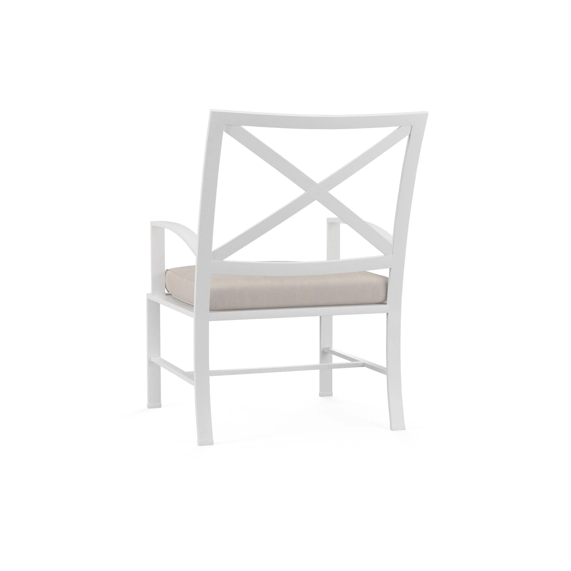 Bristol Dining Chair in Canvas Flax w/ Self Welt - Remutear