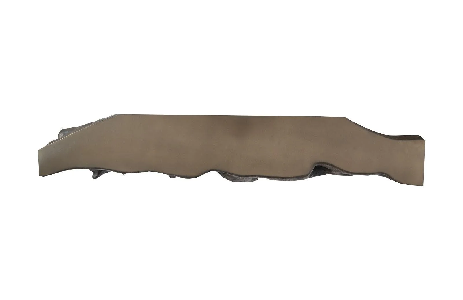 Square Root Console Table, Resin, Antique Bronze Finish - Remutear
