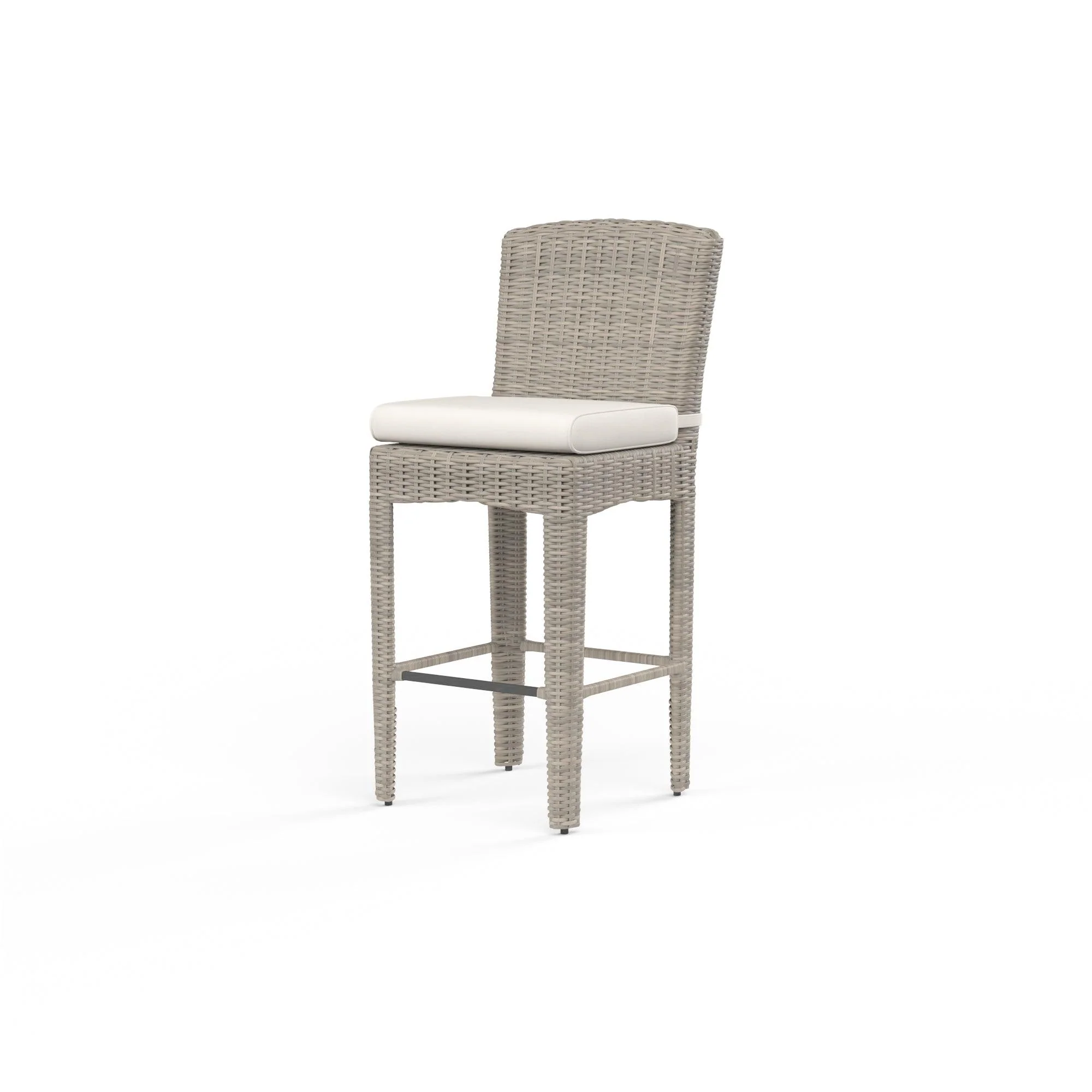Manhattan Barstool in Linen Canvas w/ Self Welt - Remutear