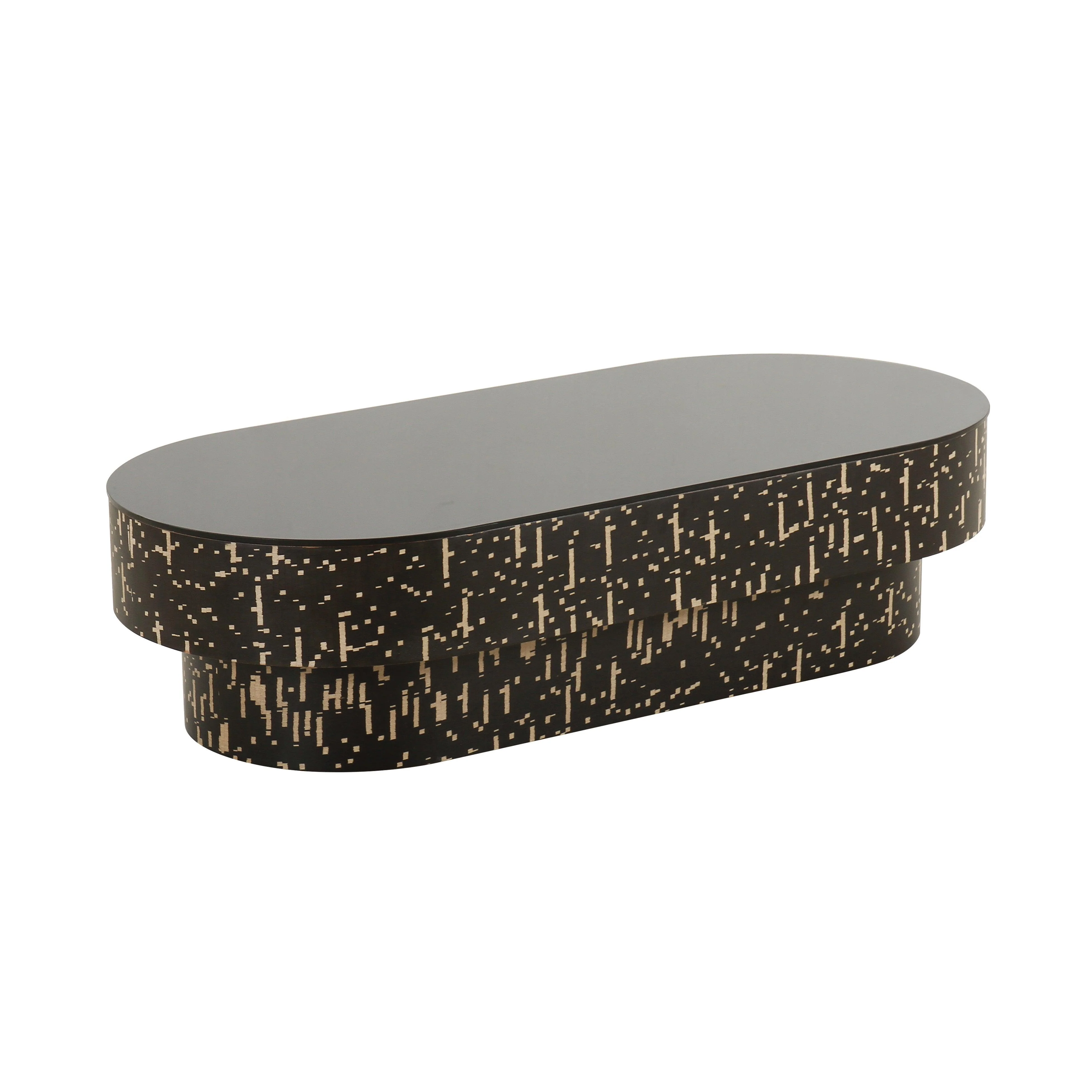 Faye Black Glass Coffee Table - Remutear