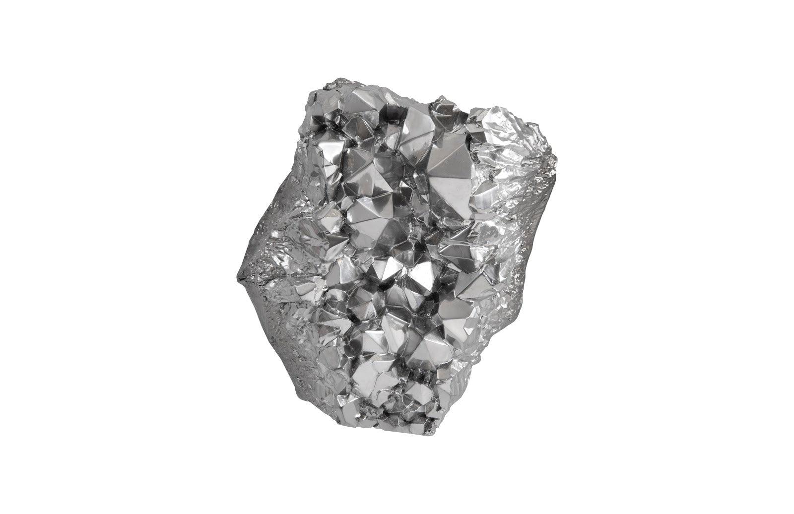 Cast Crystal Wall Art, Liquid Silver, LG - Remutear