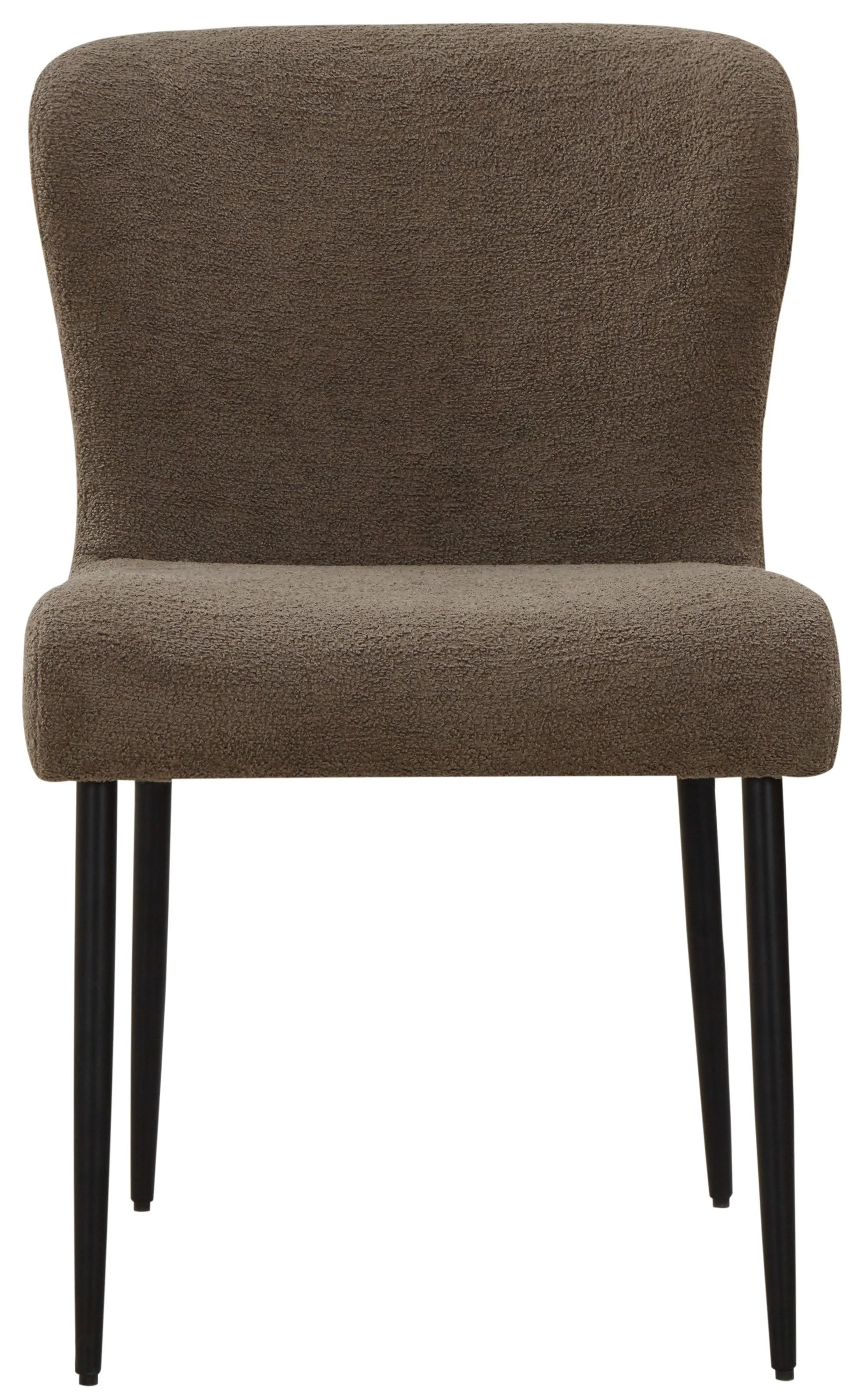 Katlynn Boucle And Metal Legs Dining Chair - Remutear