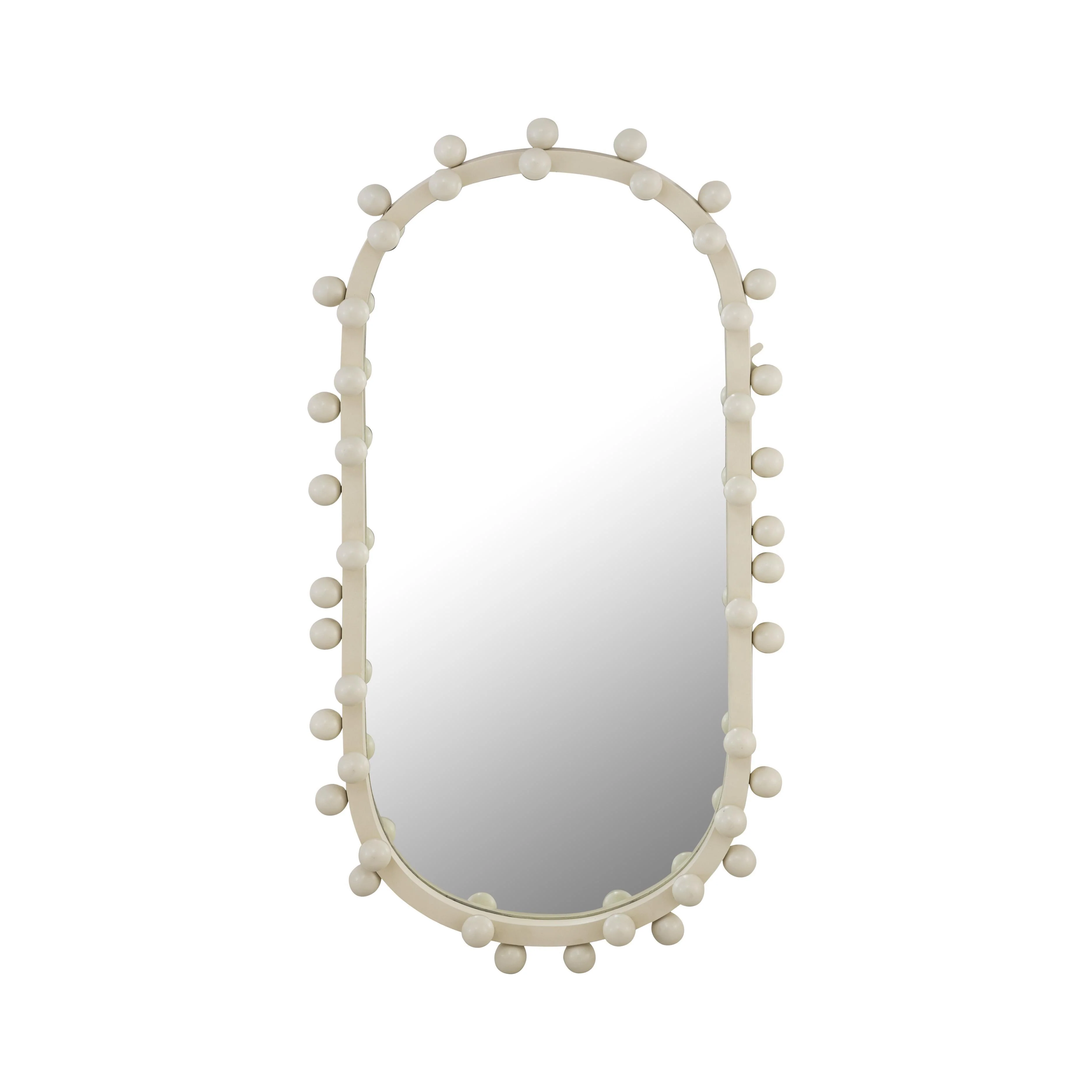 Bubbles Ivory Oval Wall Mirror - Remutear