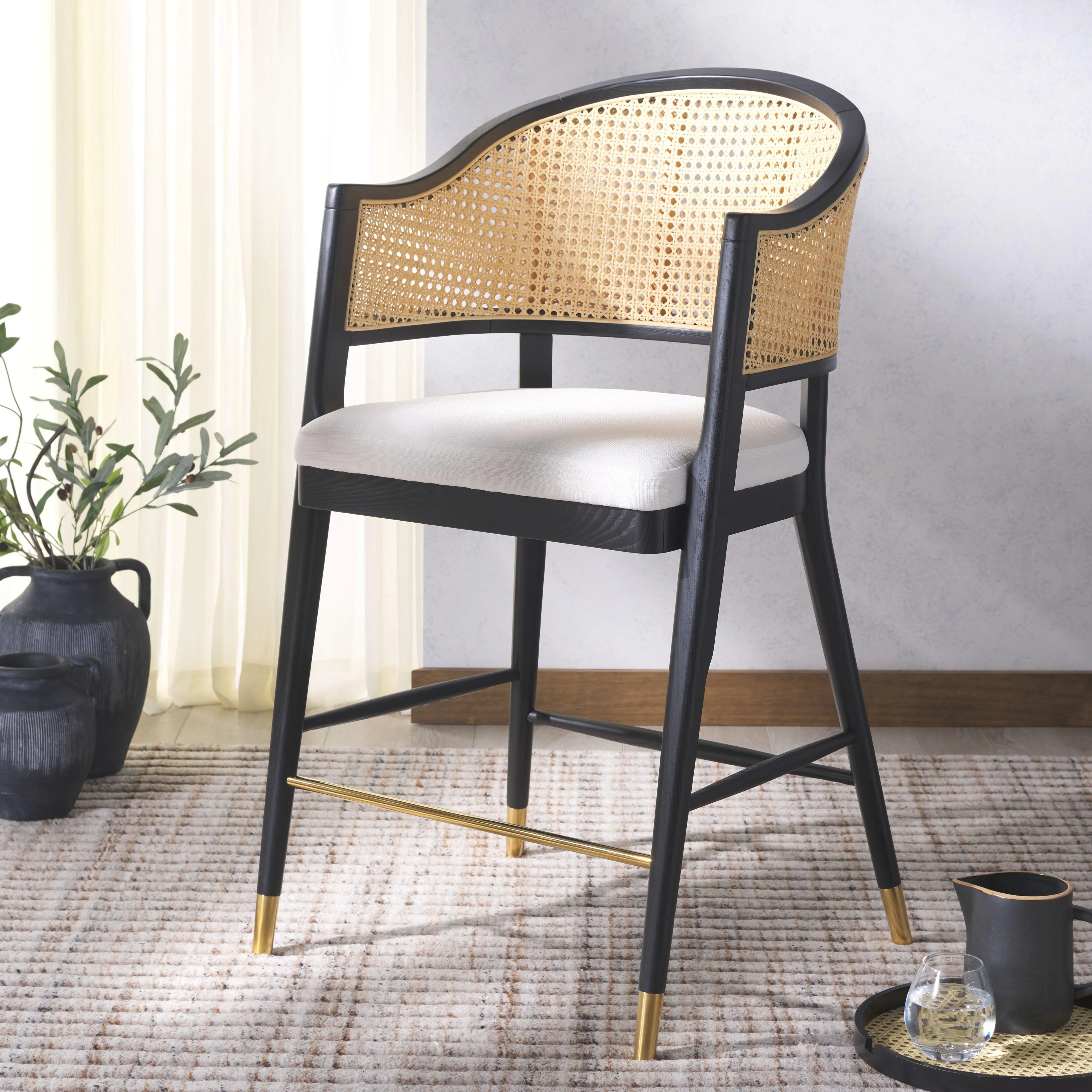 Rogue Rattan Barstool - Remutear