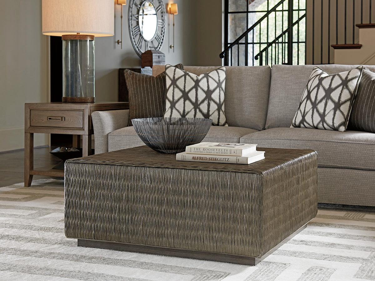 Cypress Point Seawatch Woven Cocktail Table - Remutear