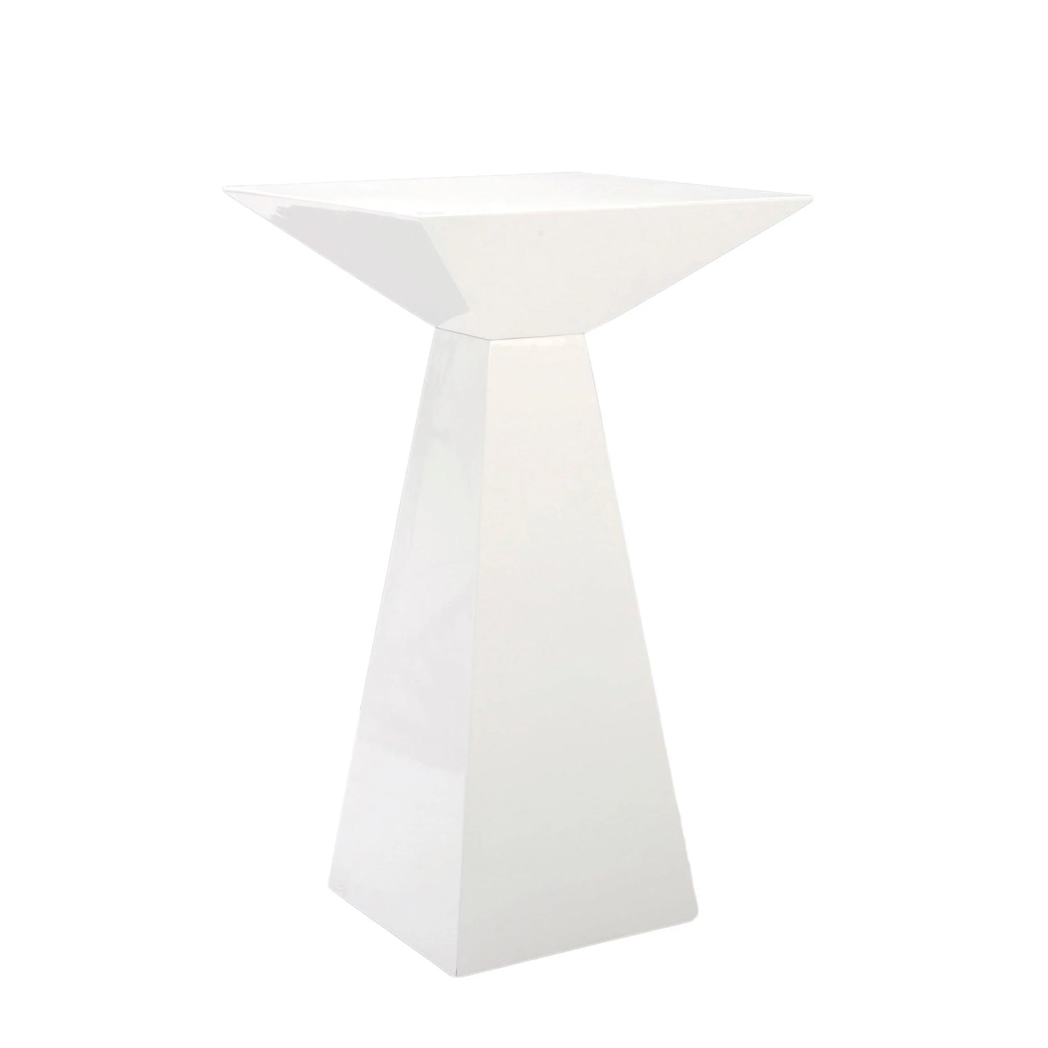 Tad Bar Table in High Gloss White - Remutear