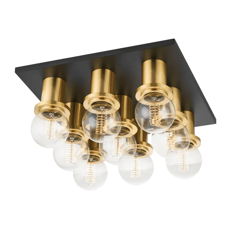 BRANDI 9 LIGHT FLUSH MOUNT - Remutear