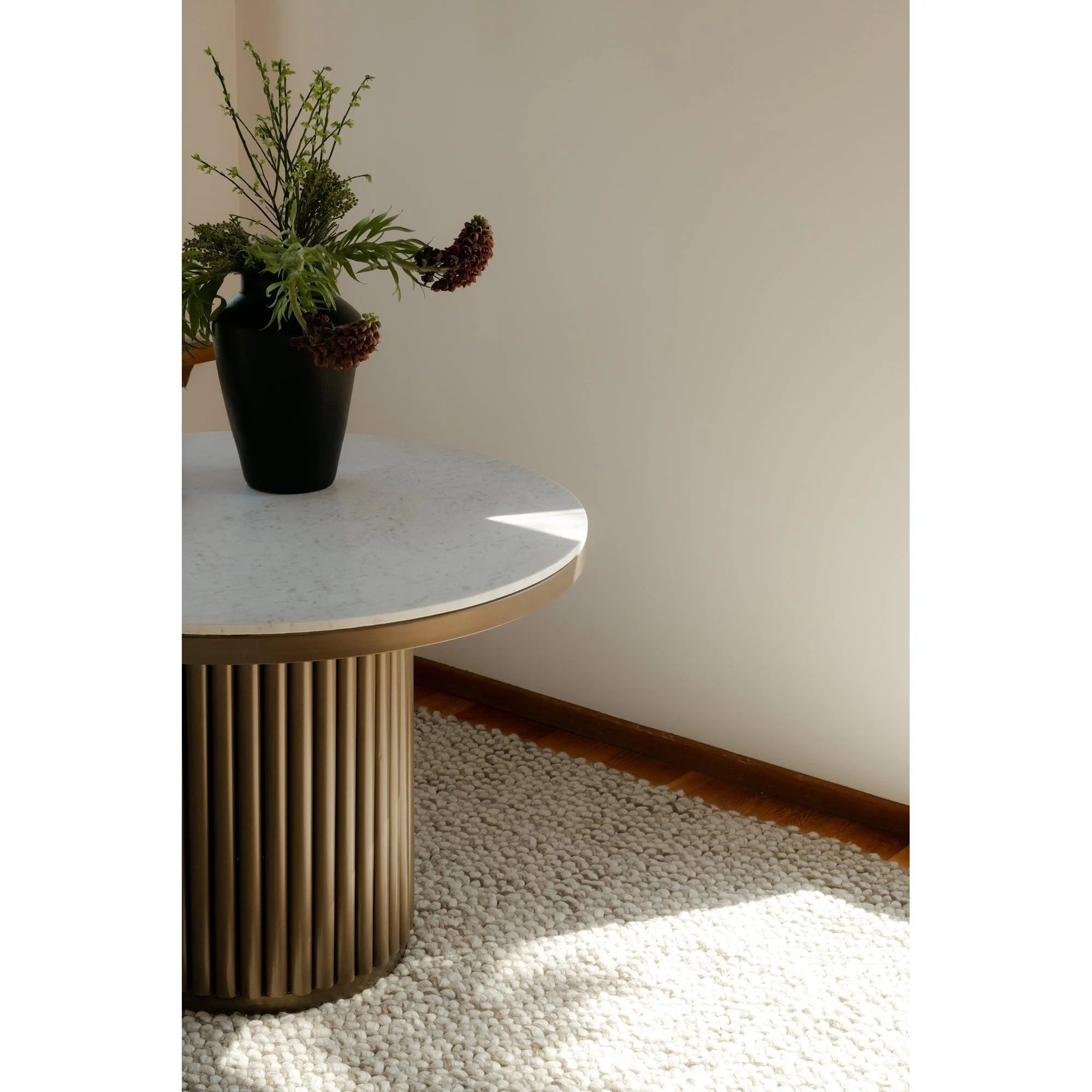 Tower Dining Table White Marble - Remutear