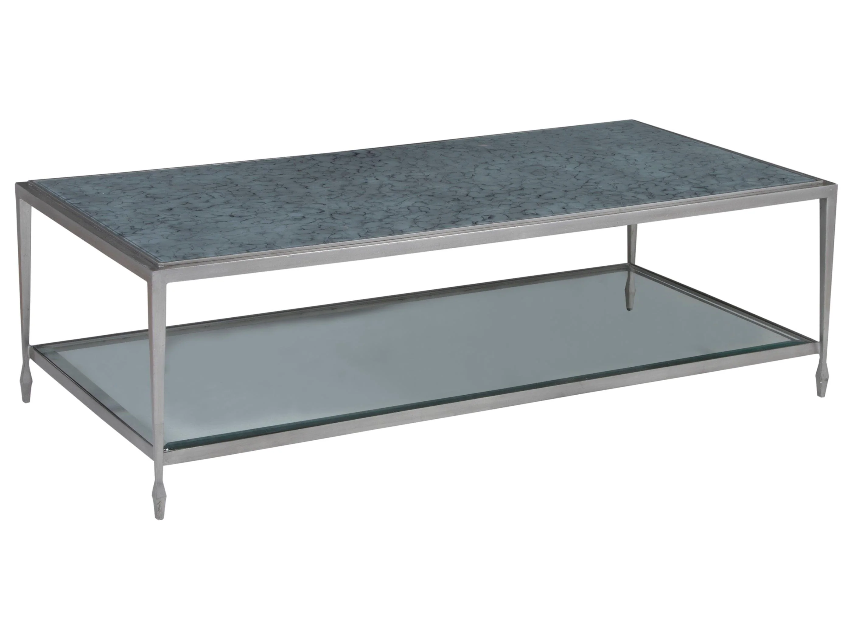 Signature Designs Sashay Silver Rectangular Cocktail Table - Remutear