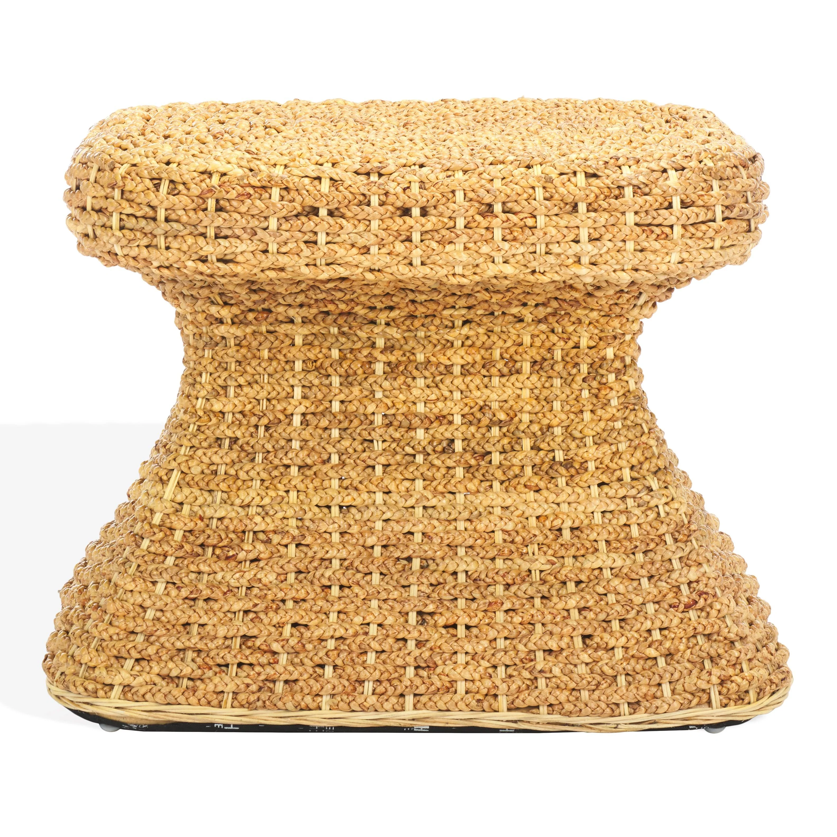 CAPRIANNA WOVEN WATERHYACINTH ACCENT TABLE - Remutear