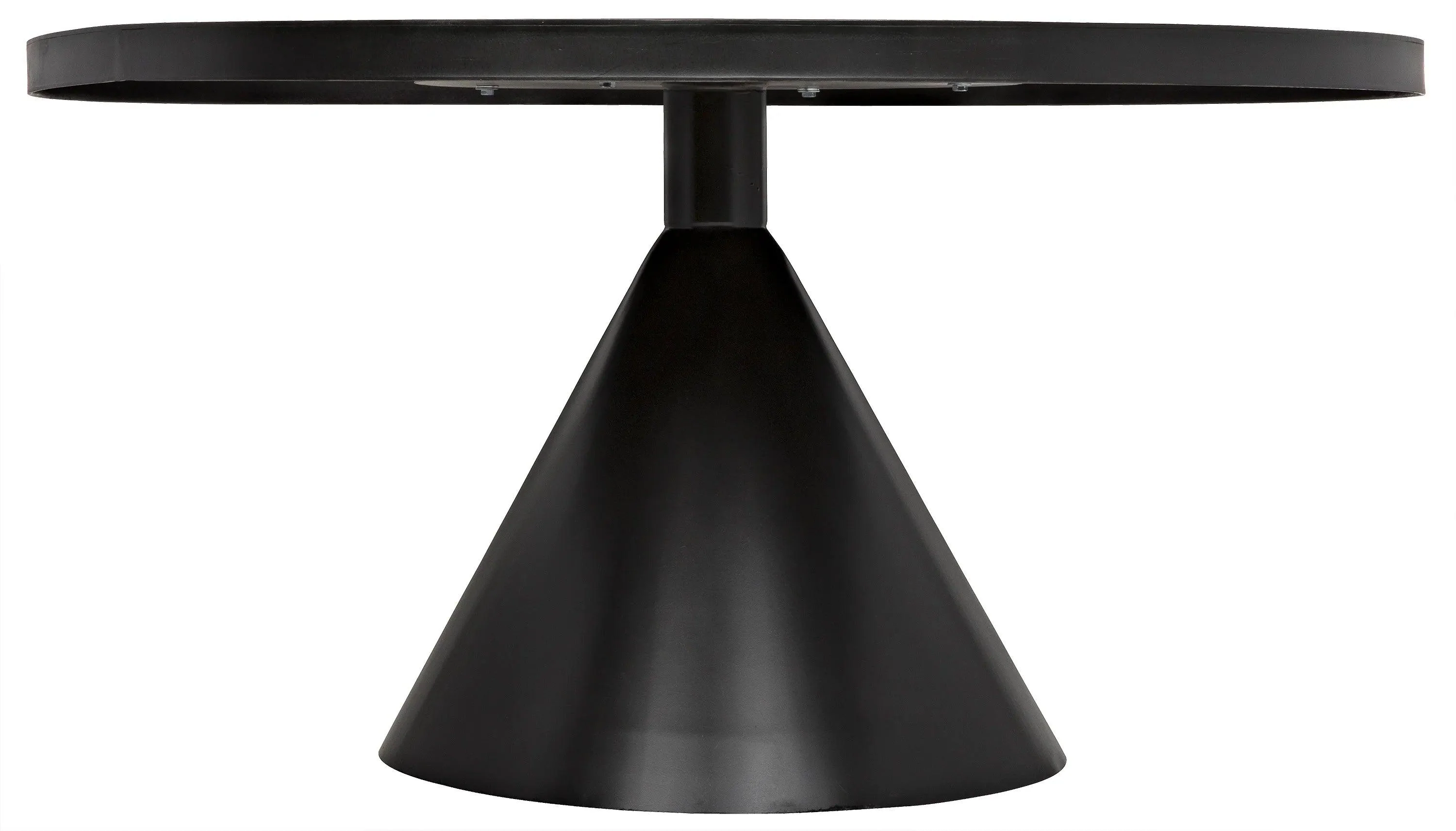 Cone Dining Table, Black Steel - Remutear